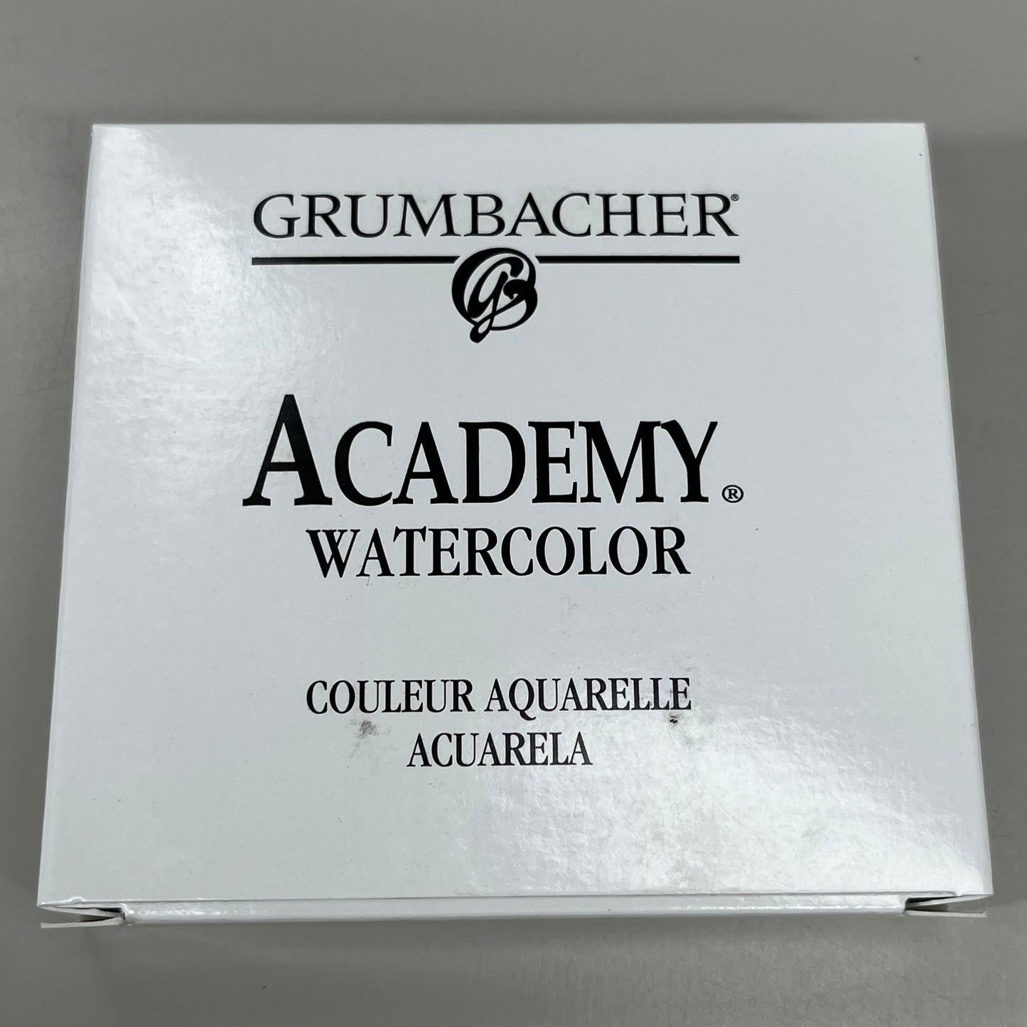 GRUMBACHER 6-PACK! Academy Watercolor Paint Davys Gray .25 fl oz / 7.5 ml A064 (New)