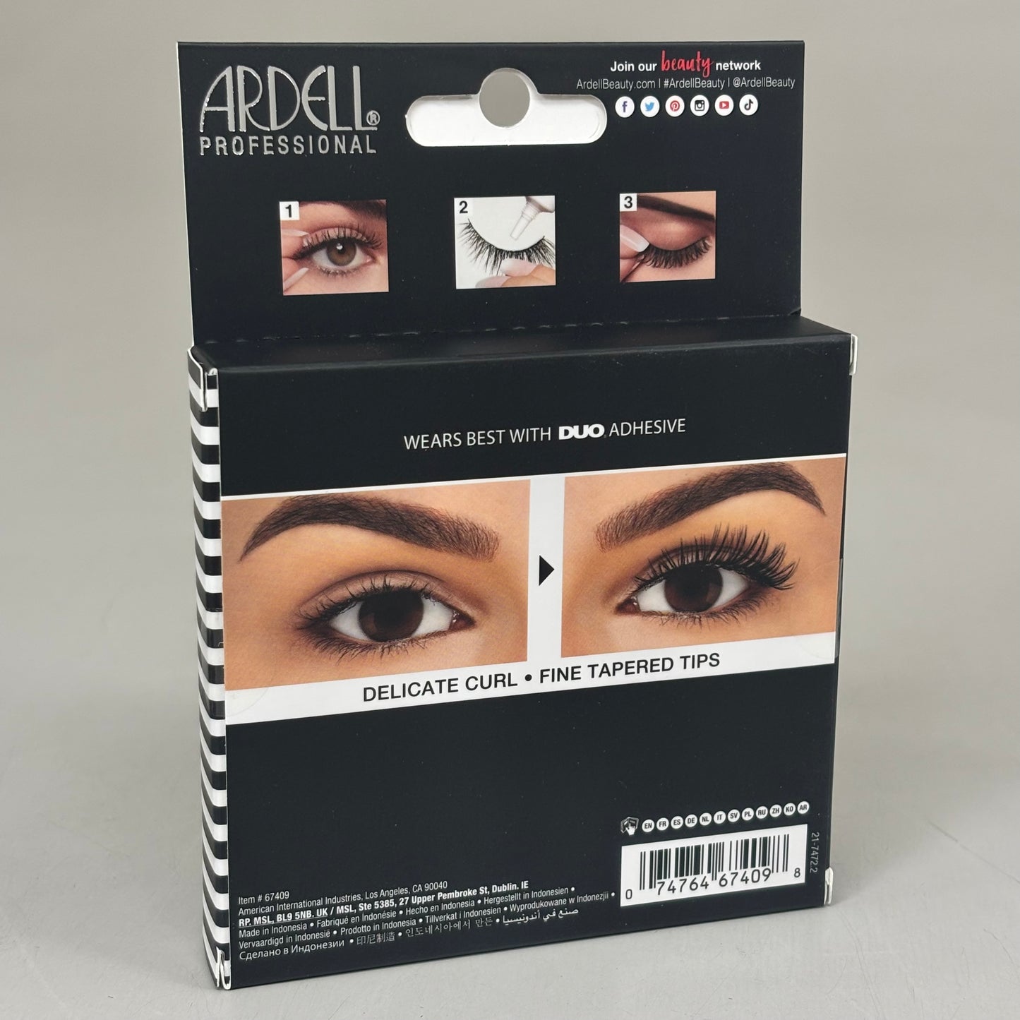 ARDELL (2 PACK, 4 PAIRS EACH) Fauxmink Wispies Lashes Lightweight Knot-Free