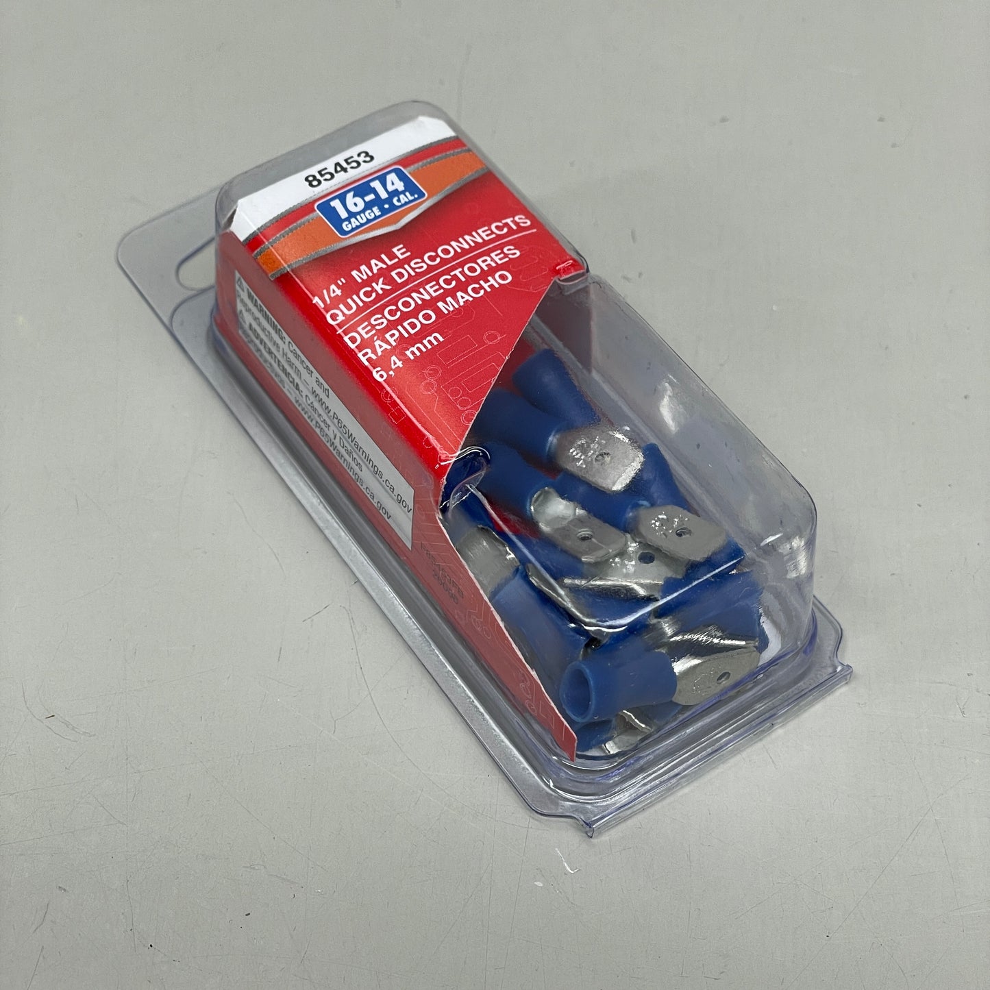 DORMAN (3 PACK) 16-14 Gauge Blue 1/4" Male Quick Disconnector 85453