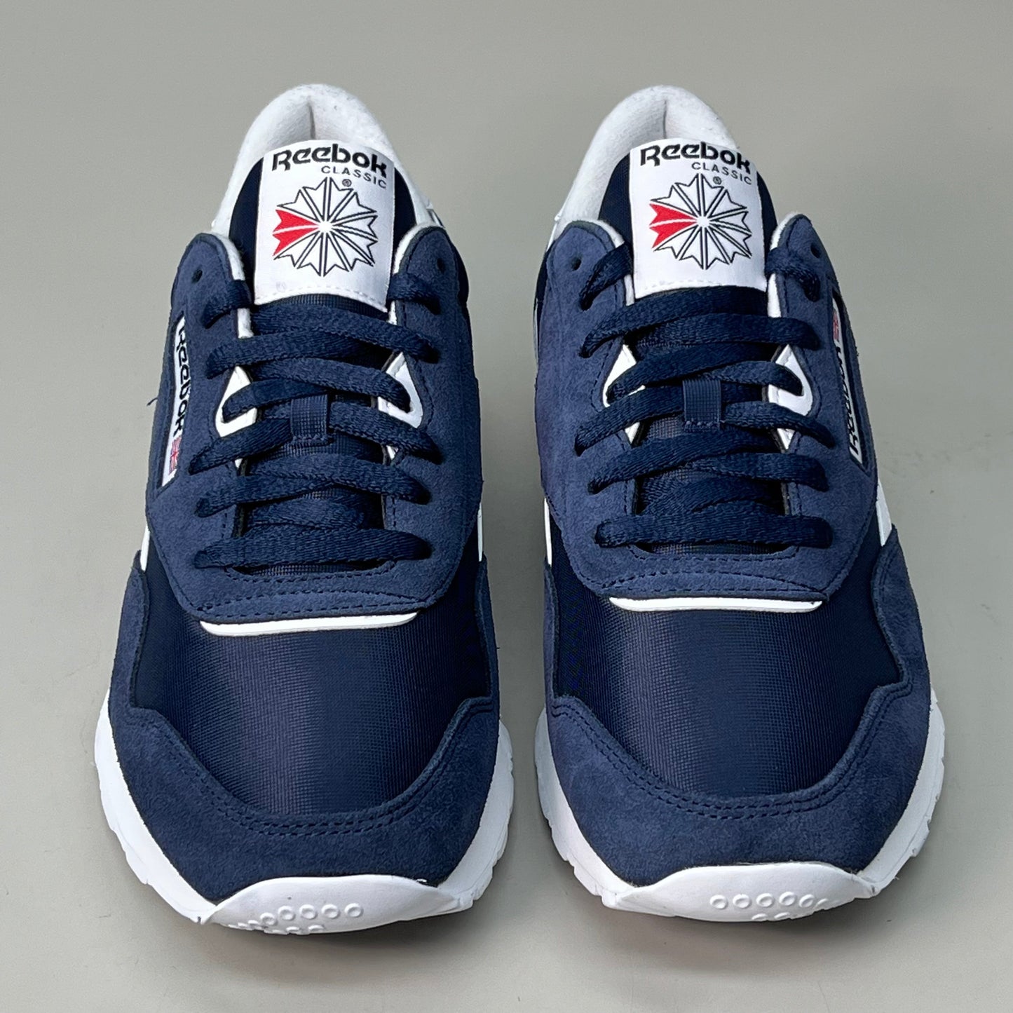 REEBOK Classic Nylon Men's Running Shoes U.S/Sz-8.5 Blue/White GY7234 (New)