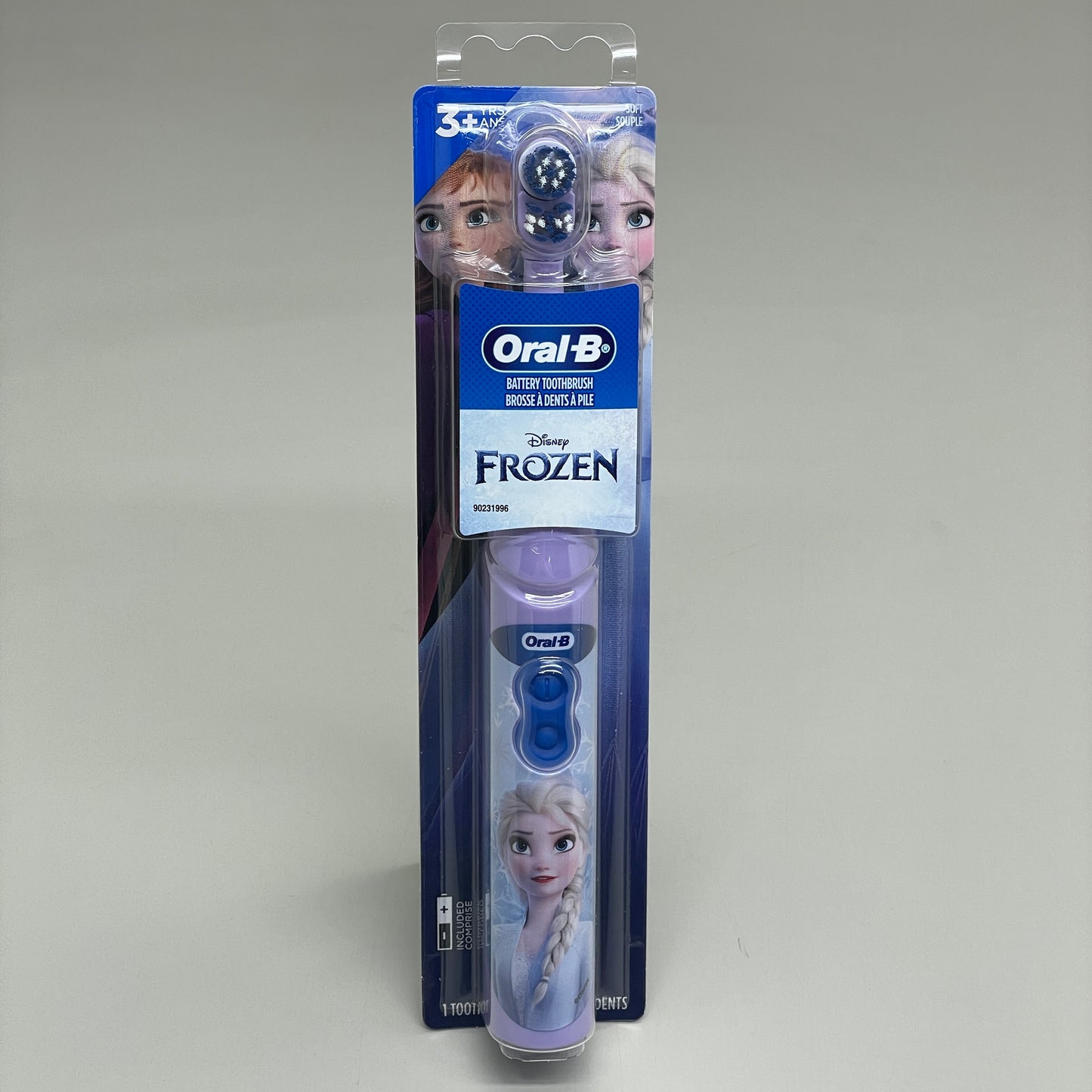 ORAL-B (4 PK) Kid's Pro-Health Frozen Elsa Battery Toothbrush Soft Bristle Purple 90227216