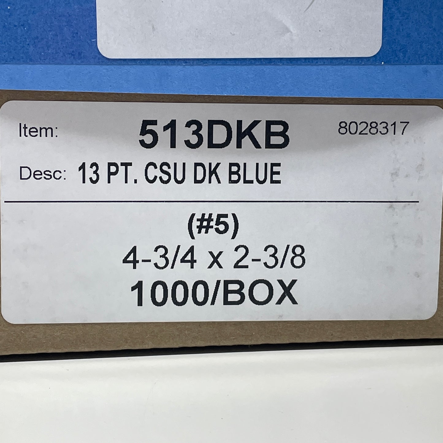 1,000 Shipping Hang Tags Dark Blue 13 Pt. Cardstock 4 3/4" x 2 3/8" 513DKB