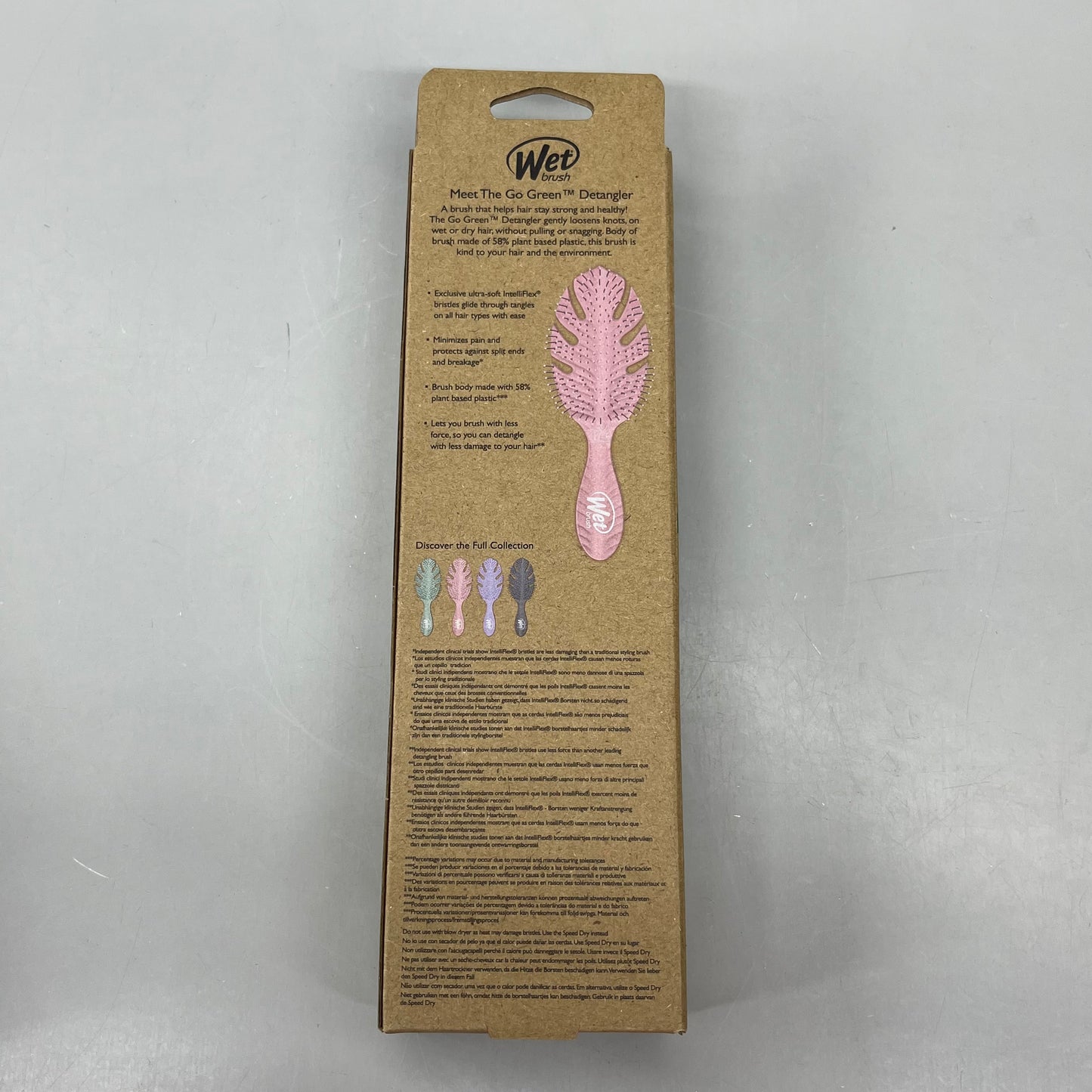 WET BRUSH (2 PACK) Go Green Detangler Brush Pink GYBIO830ASST