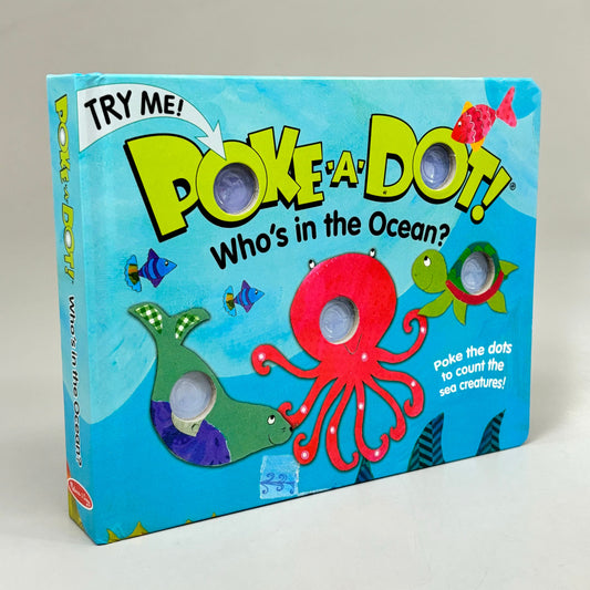 ZA@ MELISSA & DOUG Who's in the Ocean Book Click & Pop Counting Book Hardback 31342 A