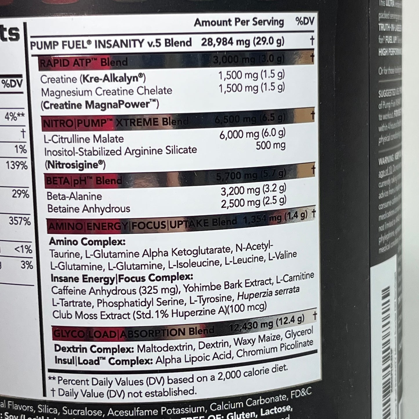 PMD Ultra Pump Fuel Insanity PreWorkout Miami Sunrise 930g Black Exp