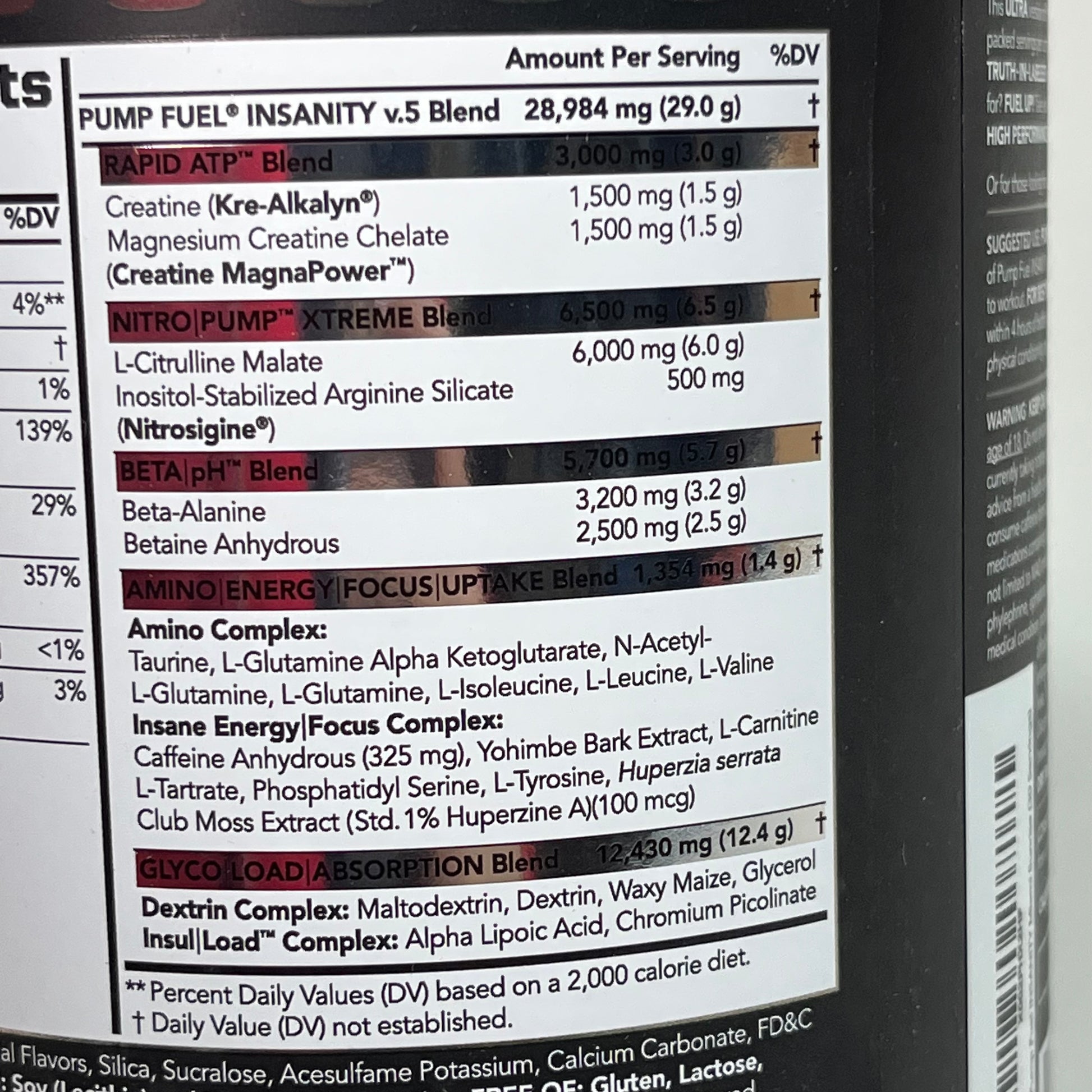 PMD Ultra Pump Fuel Insanity PreWorkout Miami Sunrise 930g Black Exp