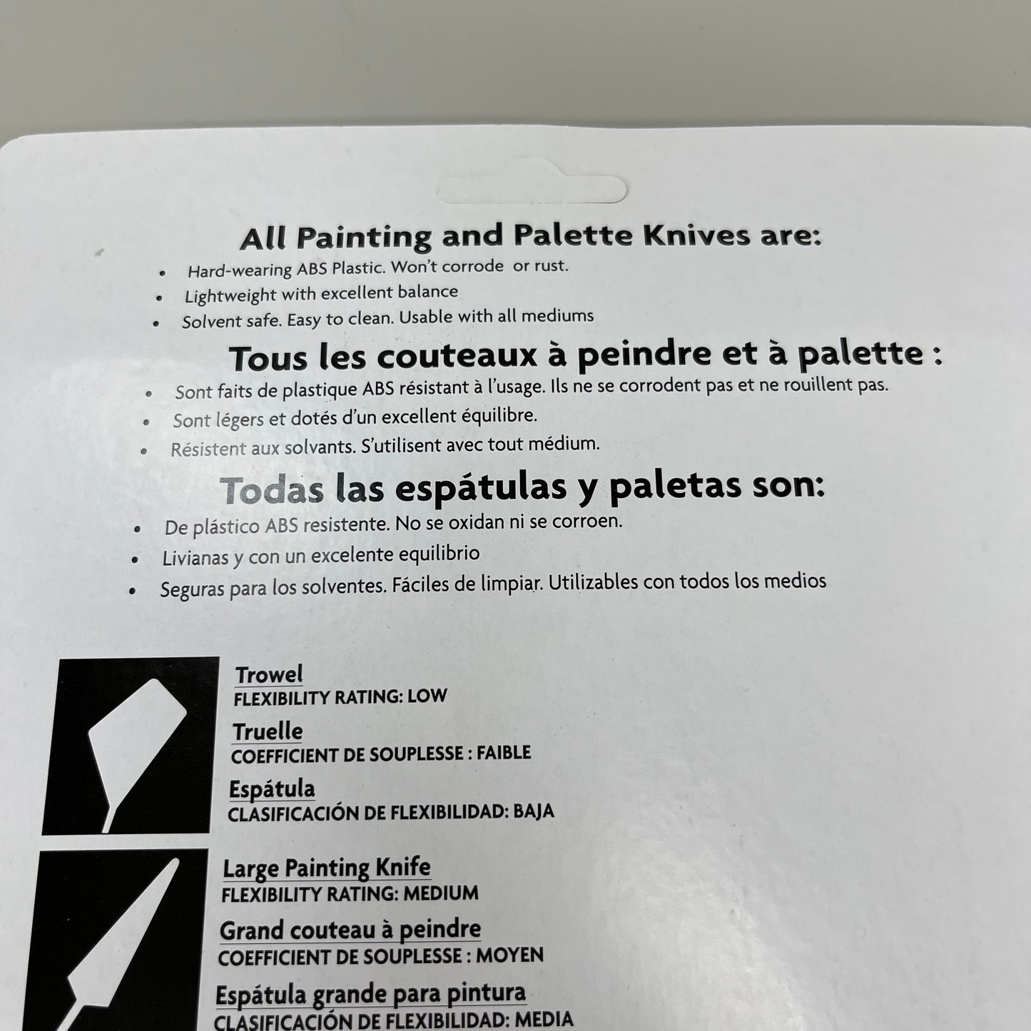 GRUMBACHER Painting Palette Knifes ABS plastic PKS6 (New)