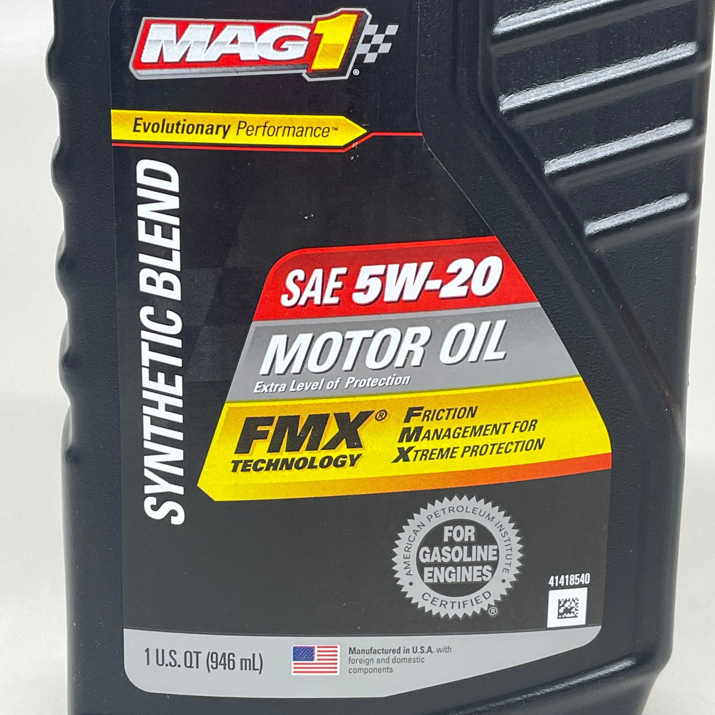 ZA@  MAG1  (6 PACK) Synthetic Blend SAE 5W-20 Motor Oil 1 QT BB 10/2025
