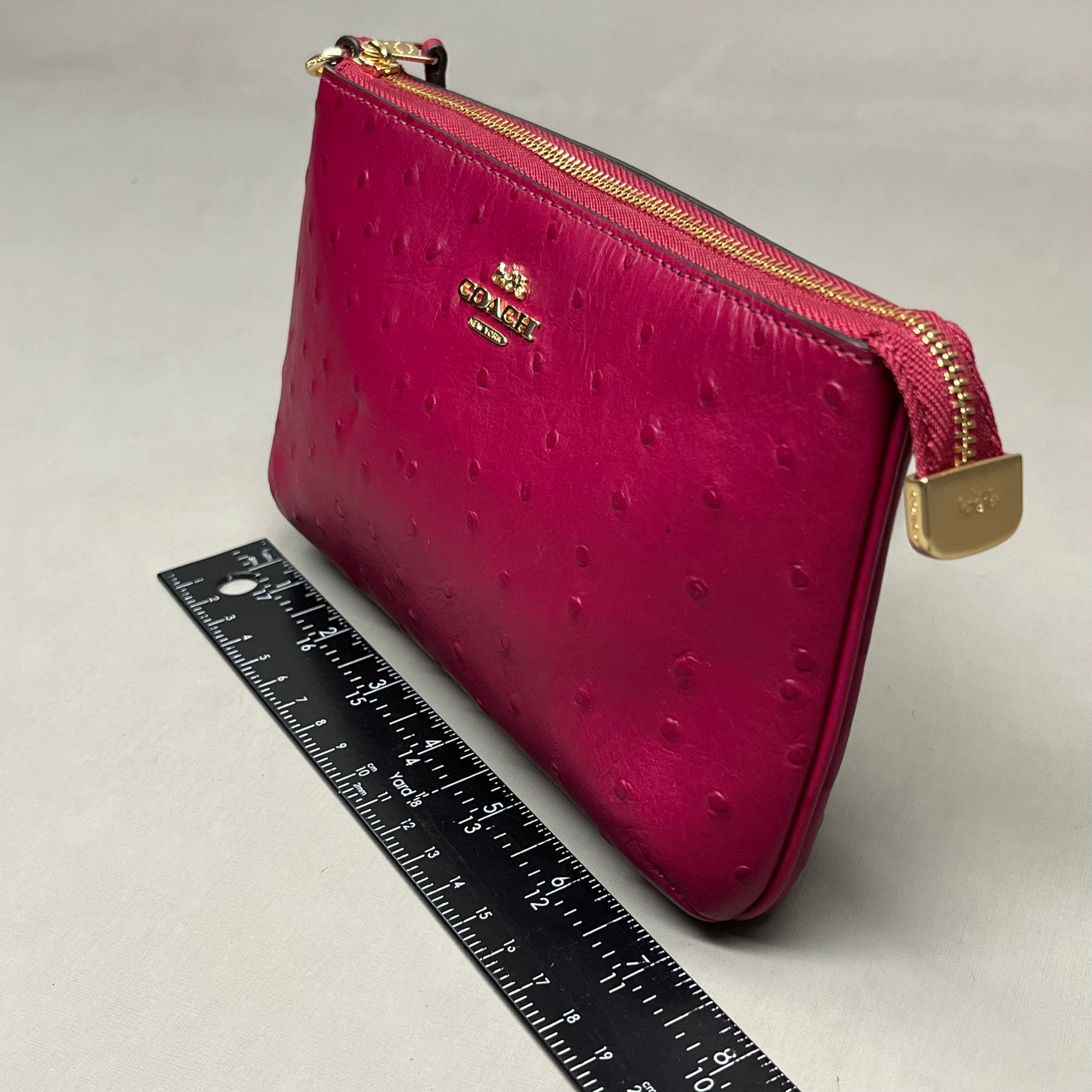 Coach clearance ostrich purse