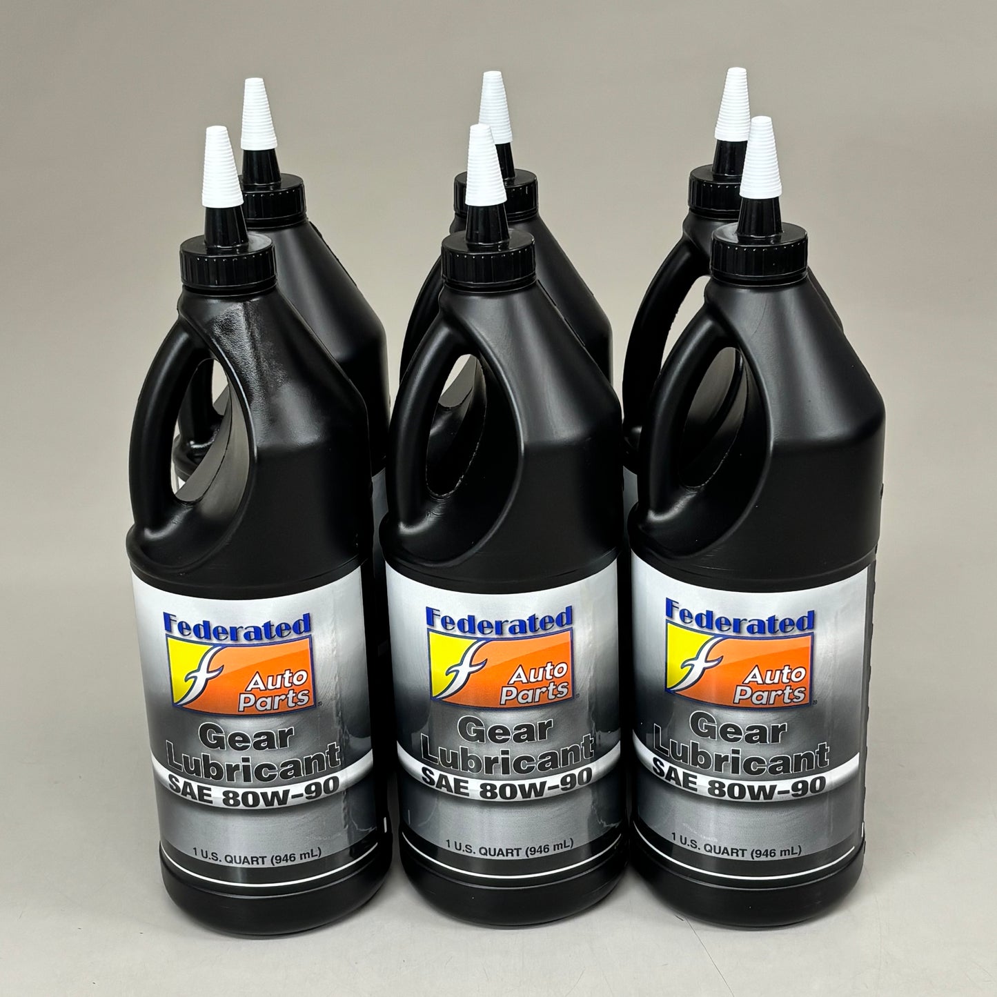 FEDERATED (6 PACK, 1 QUART EACH) Heavy Duty SAE 80W-90 Gear Oil  527-6080