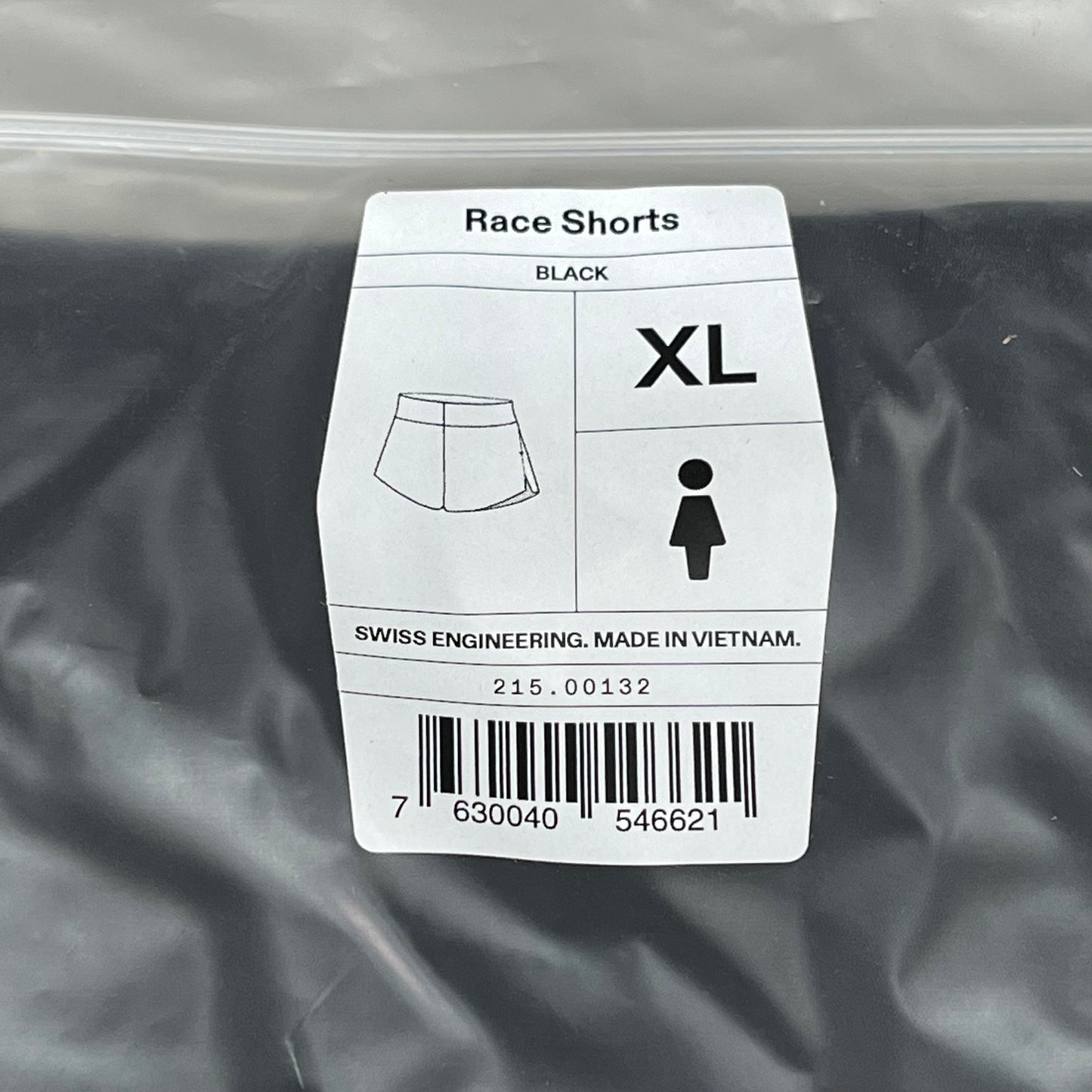 ON RUNNING Women's Active Wear Race Shorts Sz-XLarge Black 215.00132