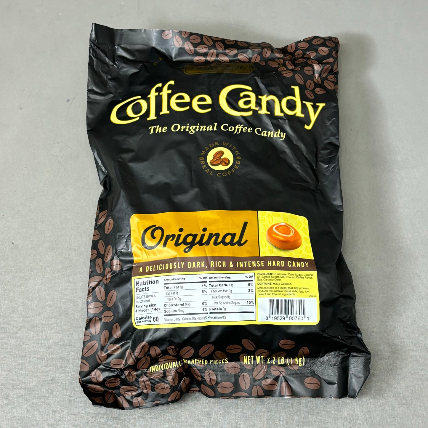 BALI'S BEST (280 PACK) Coffee Candy Original Coffee Flavor 2.2lb Bag