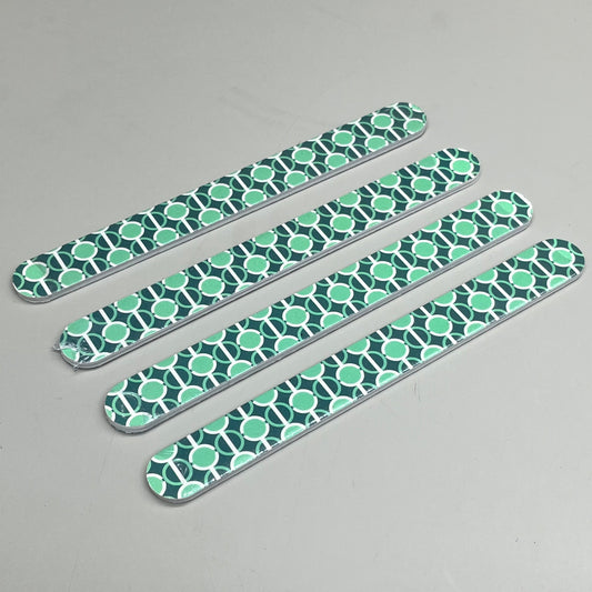 ZA@ WALGREENS (4 PACK!) Pattern Nail File 7" Green Circles WIC 254462 C