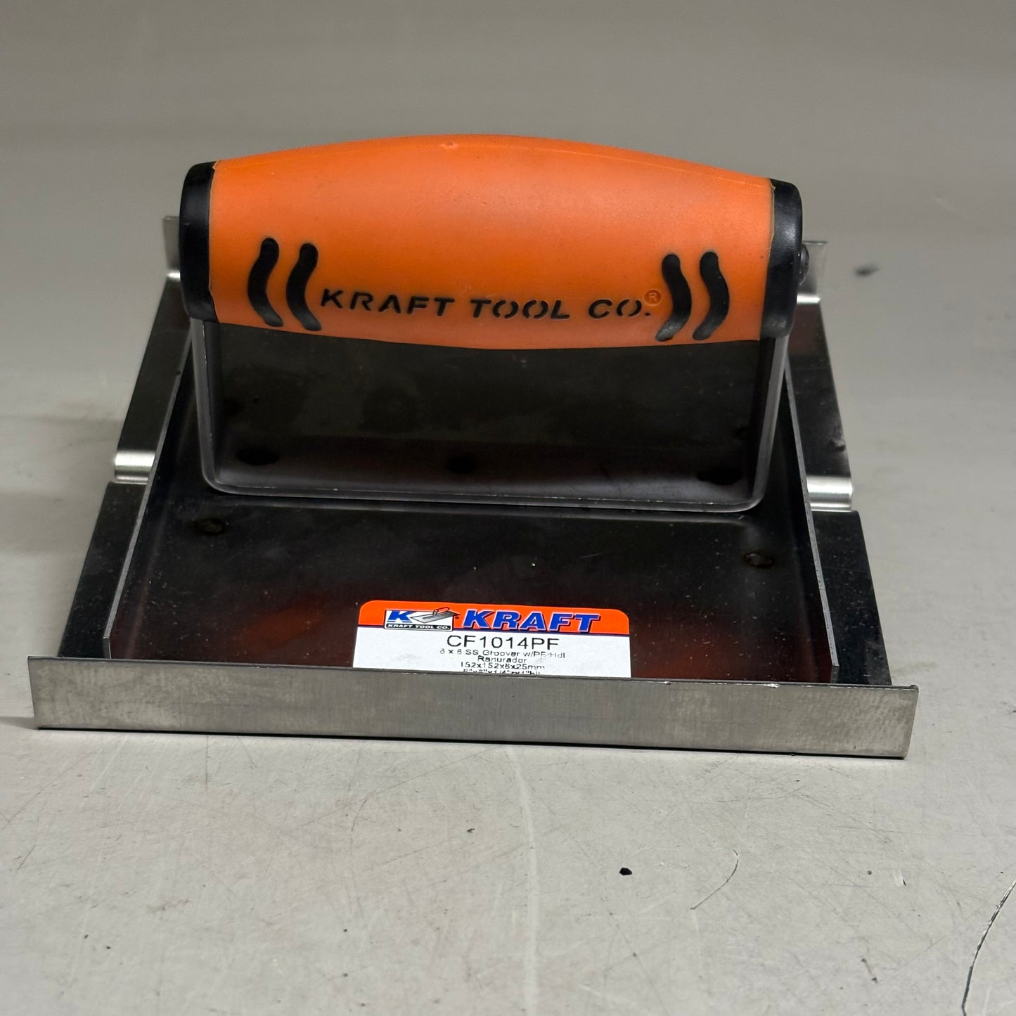 KRAFT TOOL CO Western Style Hand Groover with ProForm Handle 6x6 1/4"R 1"D 3/8"W