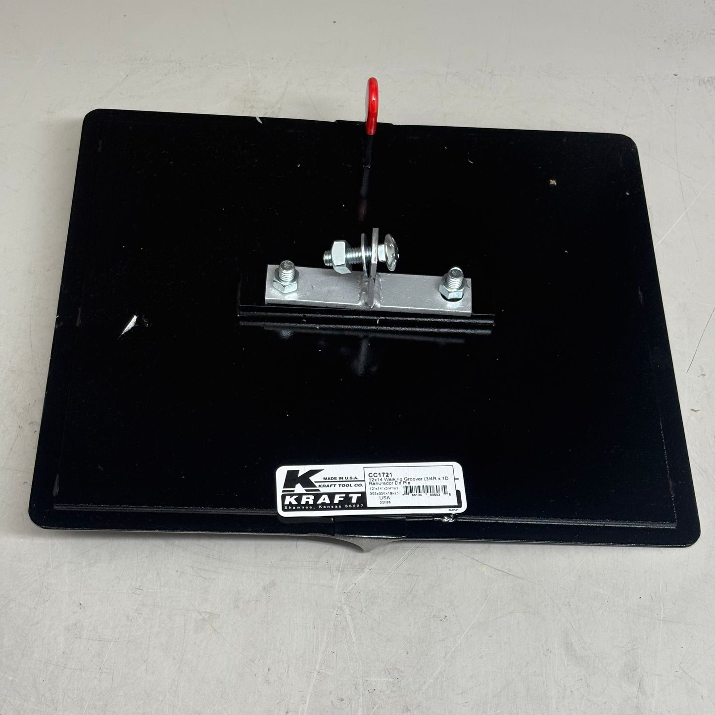 KRAFT TOOL CO All Steel Walking Groover w/ Mounting Bar & Clevis Bracket CC1721