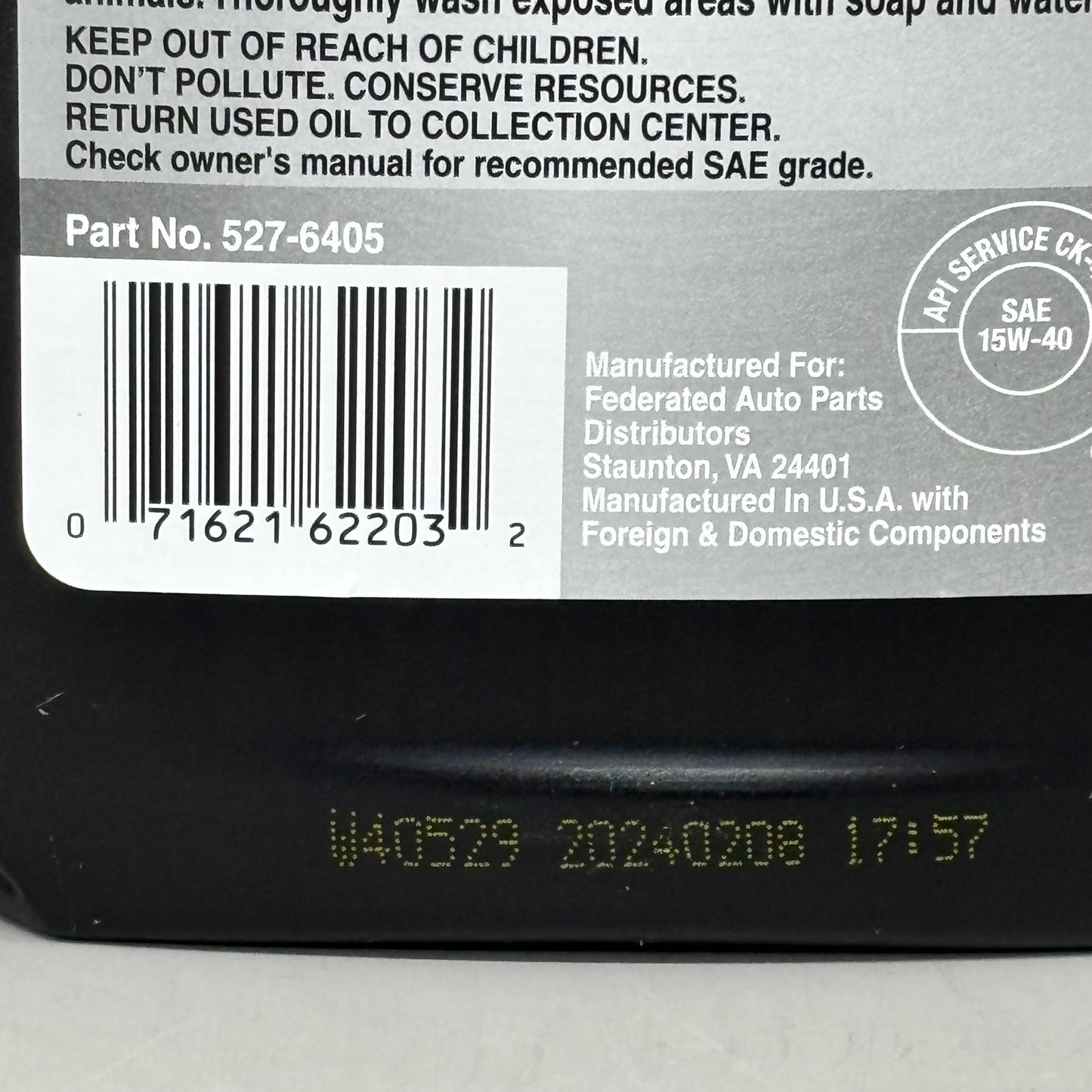 FEDERATED  (12 PACK, 1 QUART EACH) Heavy Duty Fleet Motor Oil SAE 15W-40  527-6405