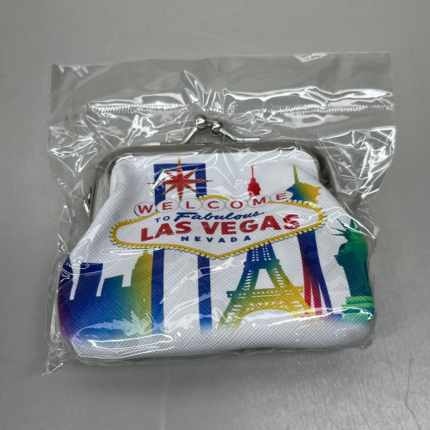 LAS VEGAS 3-PACK! Welcome to Fabulous Las Vegas Coin Purse Souvenirs 4" x 4" City