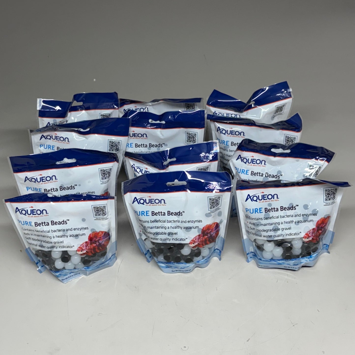 AQUEON (12 PACK) Pure Betta Beads Aids in a Healthy Aquarium For Fish