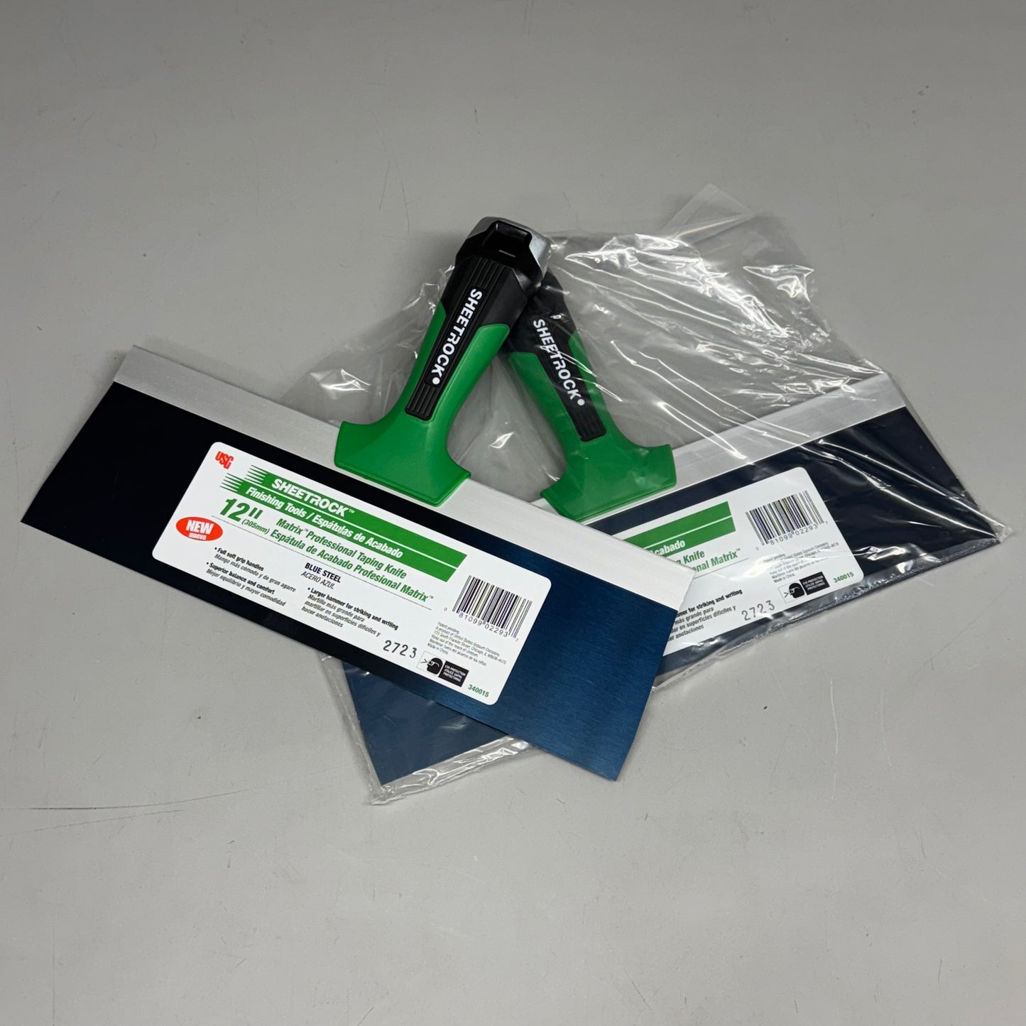 USG SHEETROCK TOOLS (2 PACK) Matrix Professional Taping Knife 12" 340015