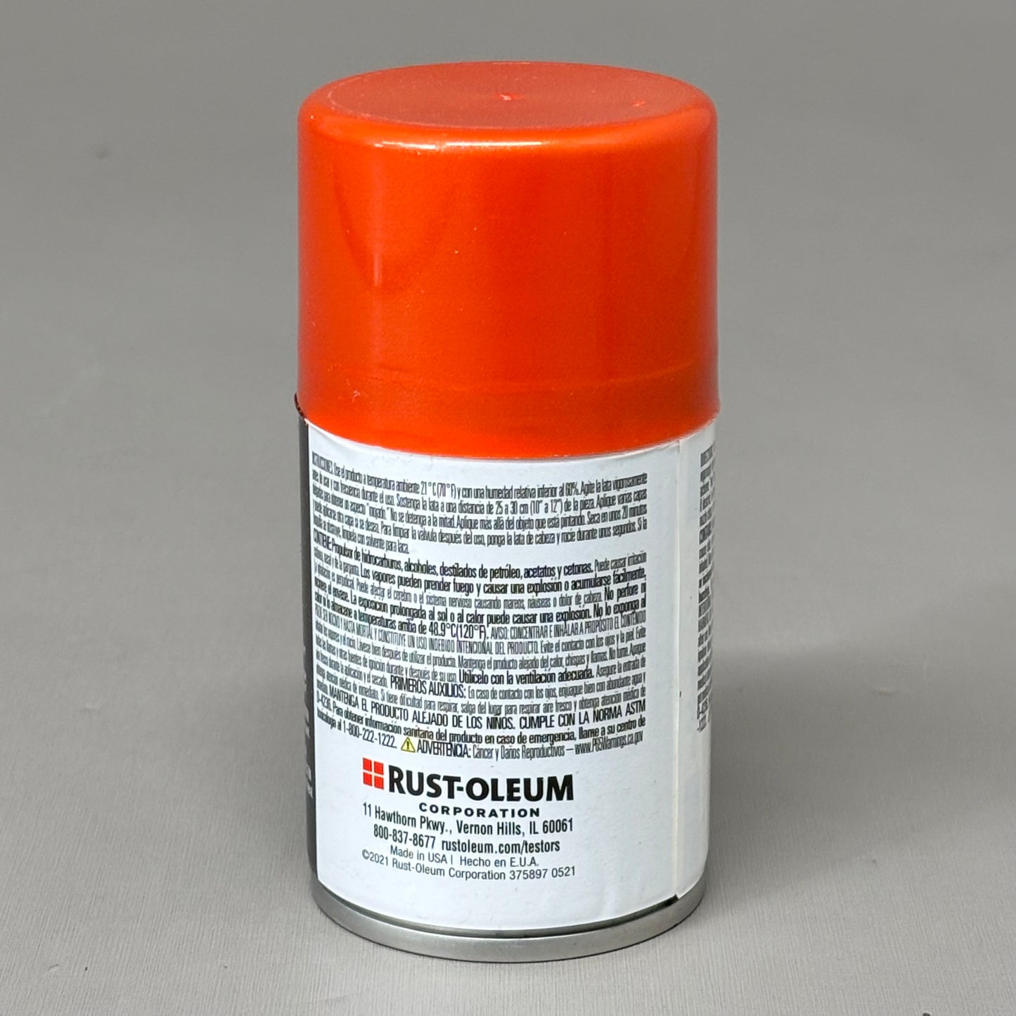 RUSTOLEUM (3 PACK) Lacquer Spray Paint One Coat Flaming Orange 3oz TES1840M