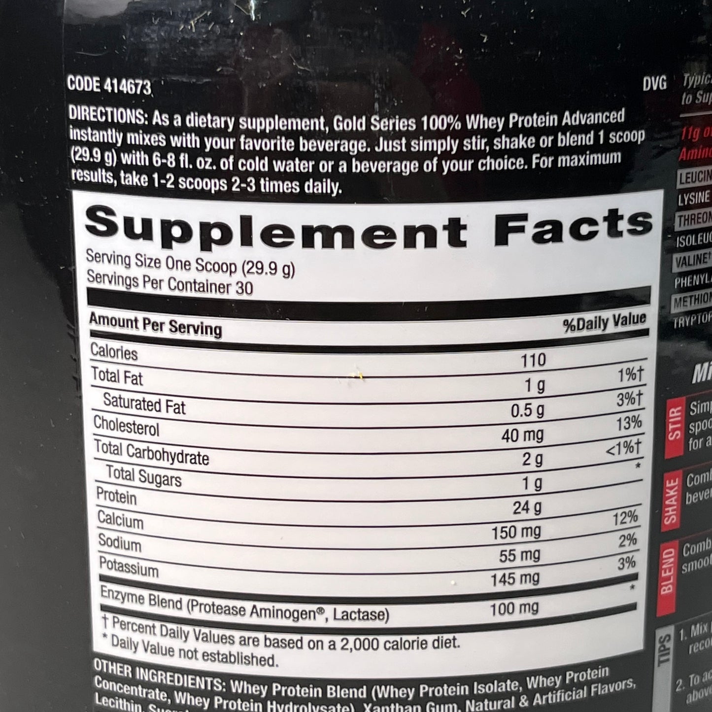 GNC Pro Performance Amp Gold Series 100% Whey Protein Delicious Strawberry 31.64 oz.  (New)