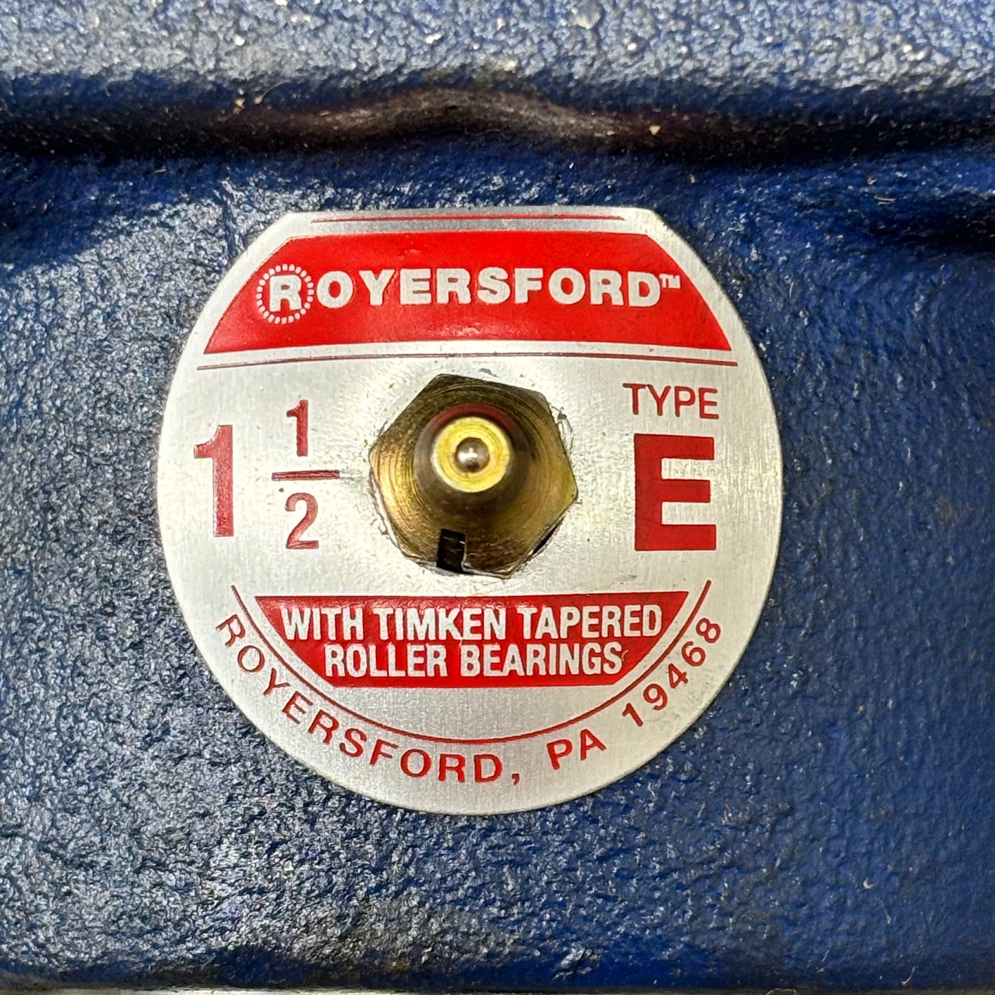 ROYERSFORD Type E 4-Bolt Square Flange Bearing 1-1/2" Dual Locking 20-05-0108