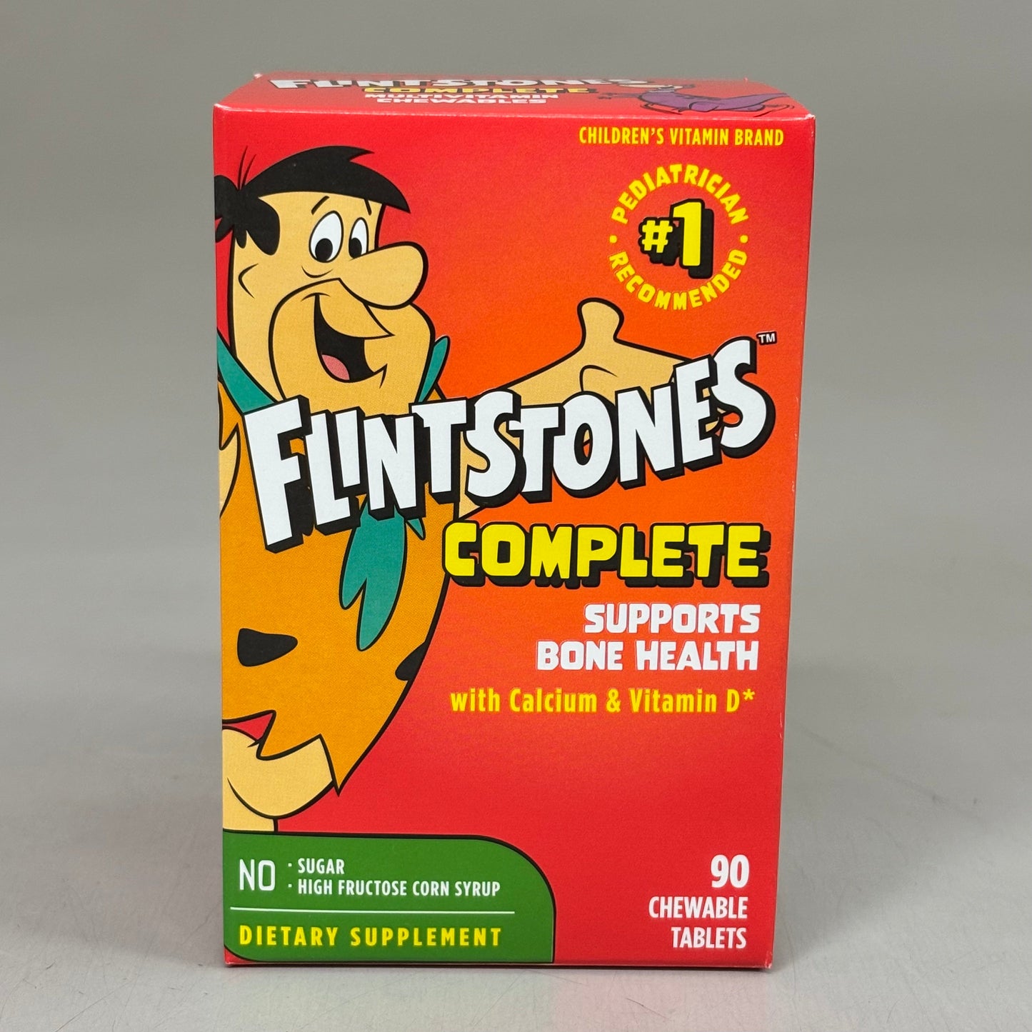 ZA@ BAYER (3 PACK, 90 TABLETS EACH) Flintstones Complete Multivitamin Kids BB 08/25 C