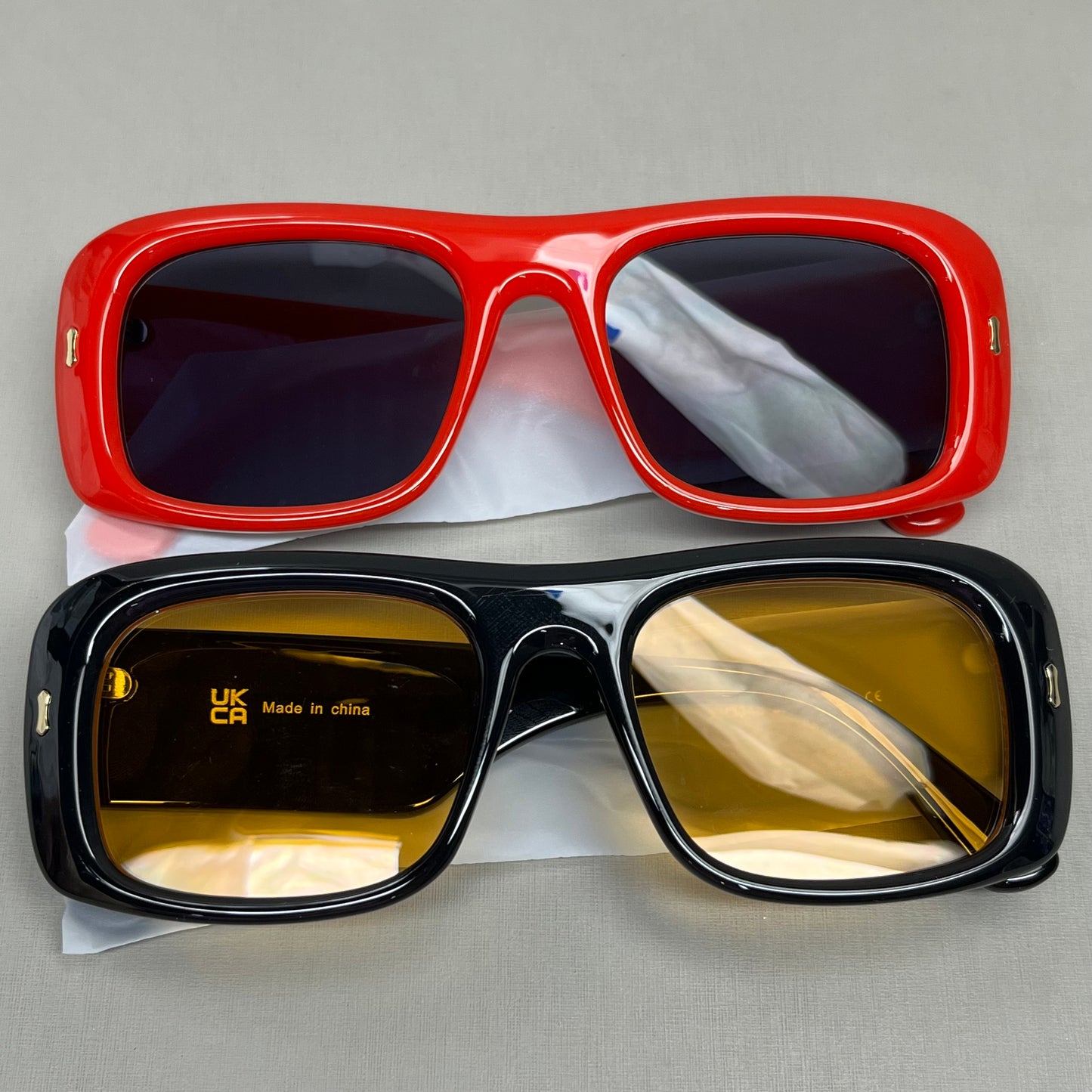 KIMORN 2-PACK! Retro Fashion Sunglasses 90’s Vintage Square Frame Shades XH3348 (New)