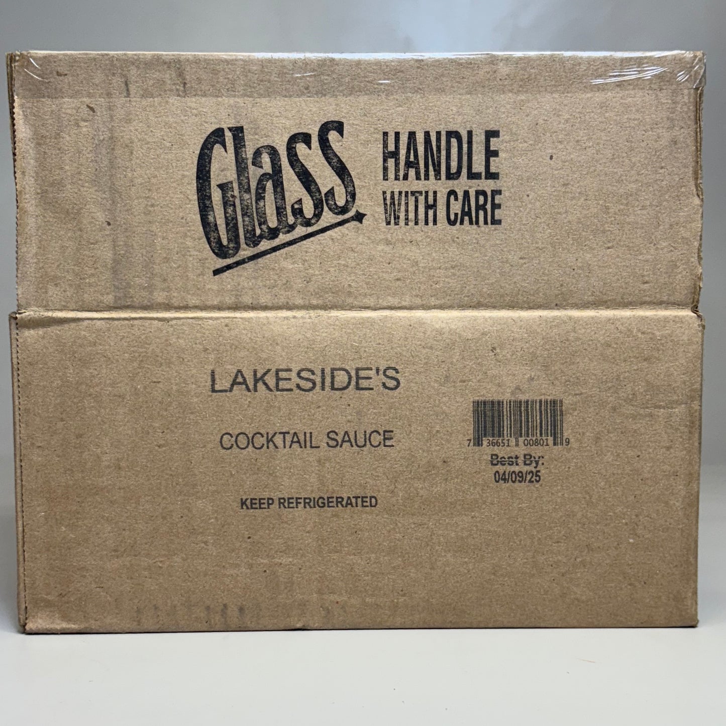 LAKESIDE (12 Pack) Cocktail Sauce W/ Fresh Grated Horseradish 8 oz BB 04/25