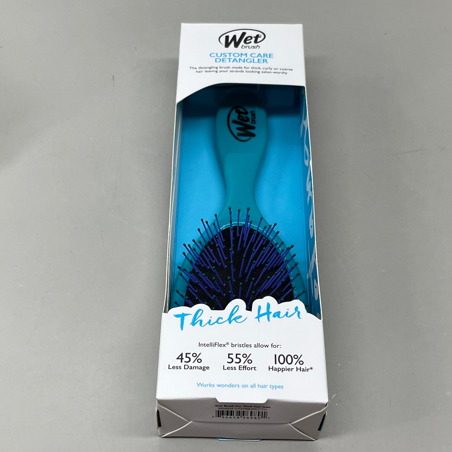 WET BRUSH (2 PACK) Custom Care Detangler Brush-Thick Hair Teal GYSPB830CCTH