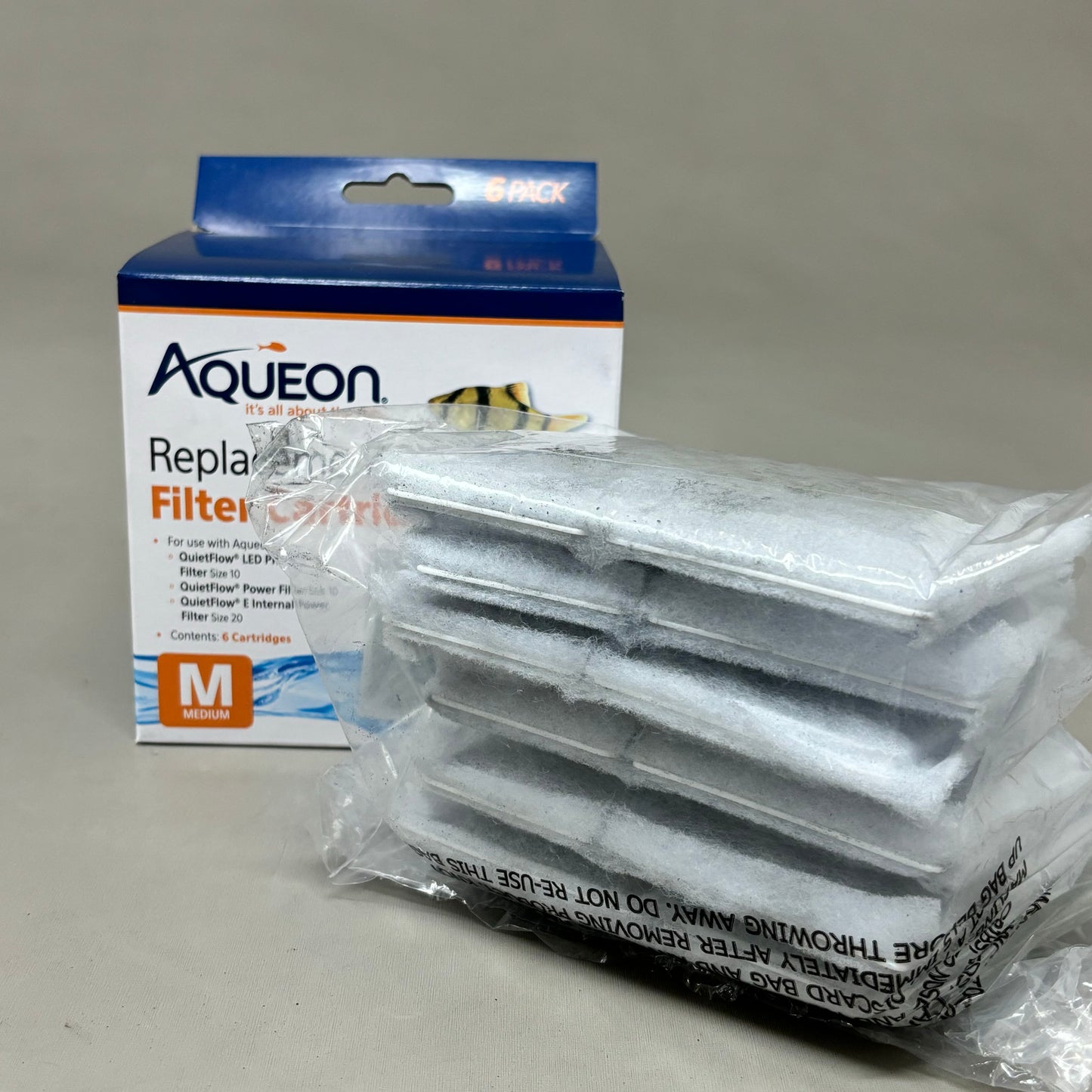 Aqueon (2 Boxes 6 Filters in each) Replacement Filter Cartridges Medium