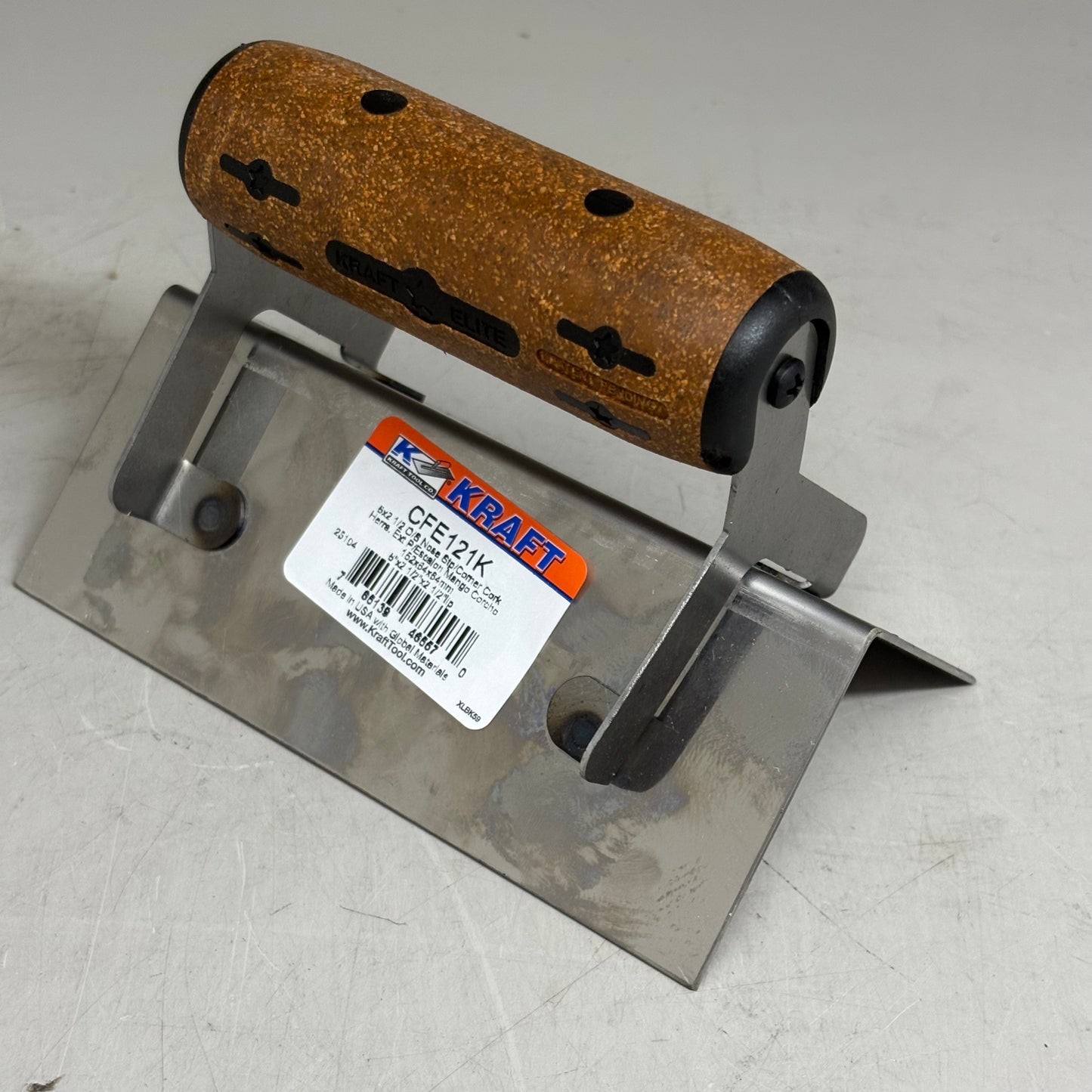 KRAFT TOOL CO Elite Series Five Star Outside Square Step Tool Cork Handle