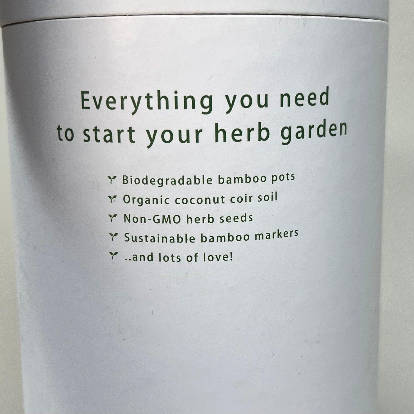 ZA@ ECO GARDNER Home Herb Garden Seed Starter Kit White