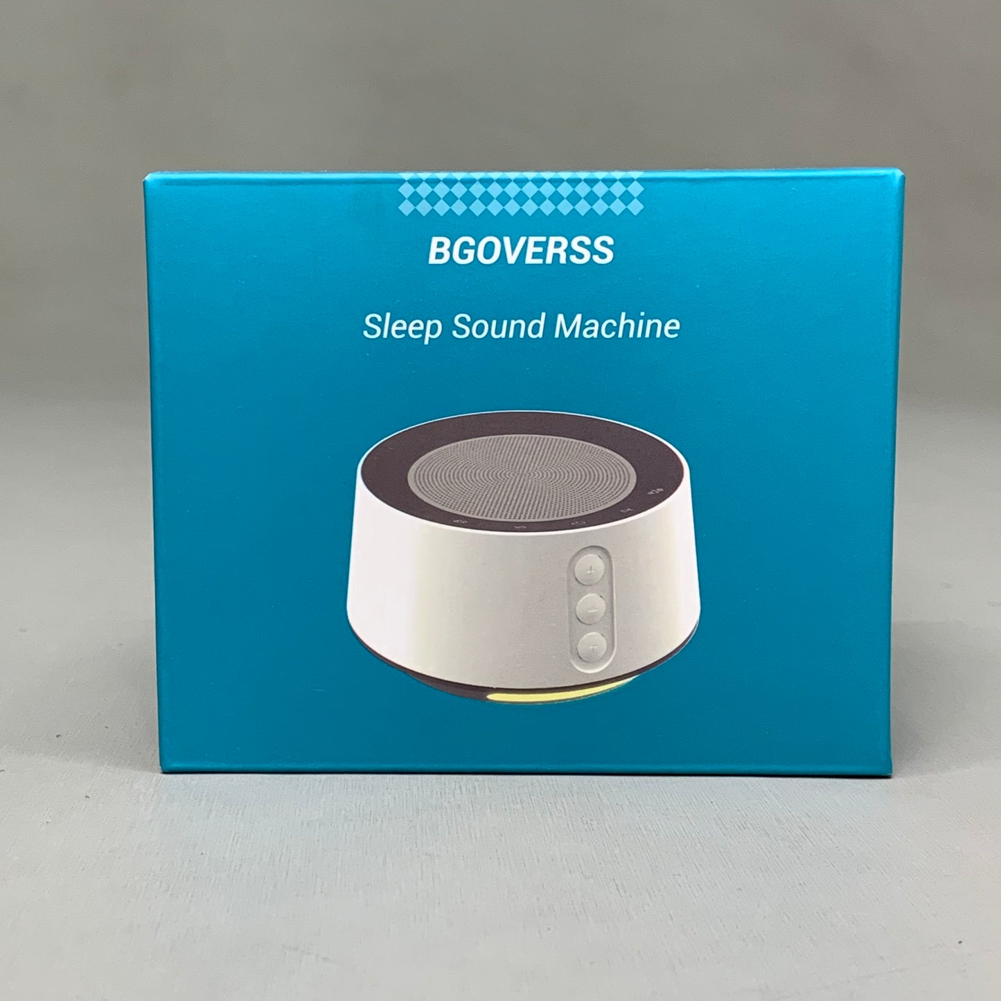 BGOVERSS White Noise Sleep Sound Machine w/ Night Light, Timers White T126L