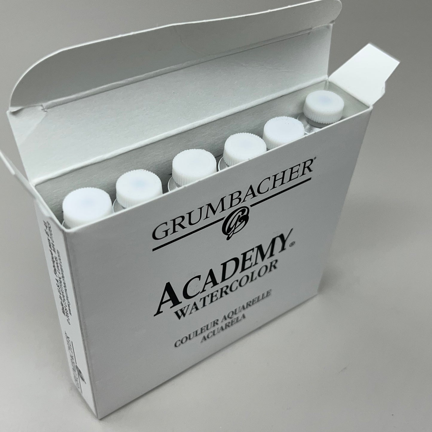 GRUMBACHER 6-PACK! Academy Watercolor Paint Paynes Gray .25 fl oz / 7.5 ml A156 (New)