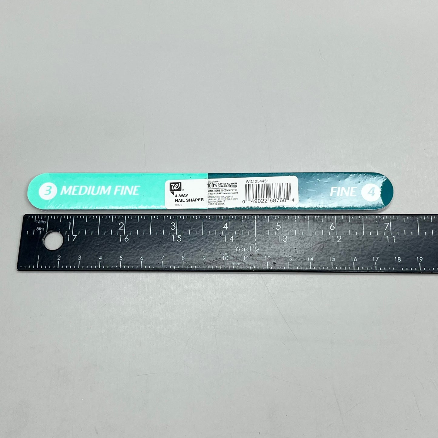 ZA@ WALGREENS (6 PACK!) 4-Way Nail Shaper Nail File Coarse to Fine 7" WIC 254451 A