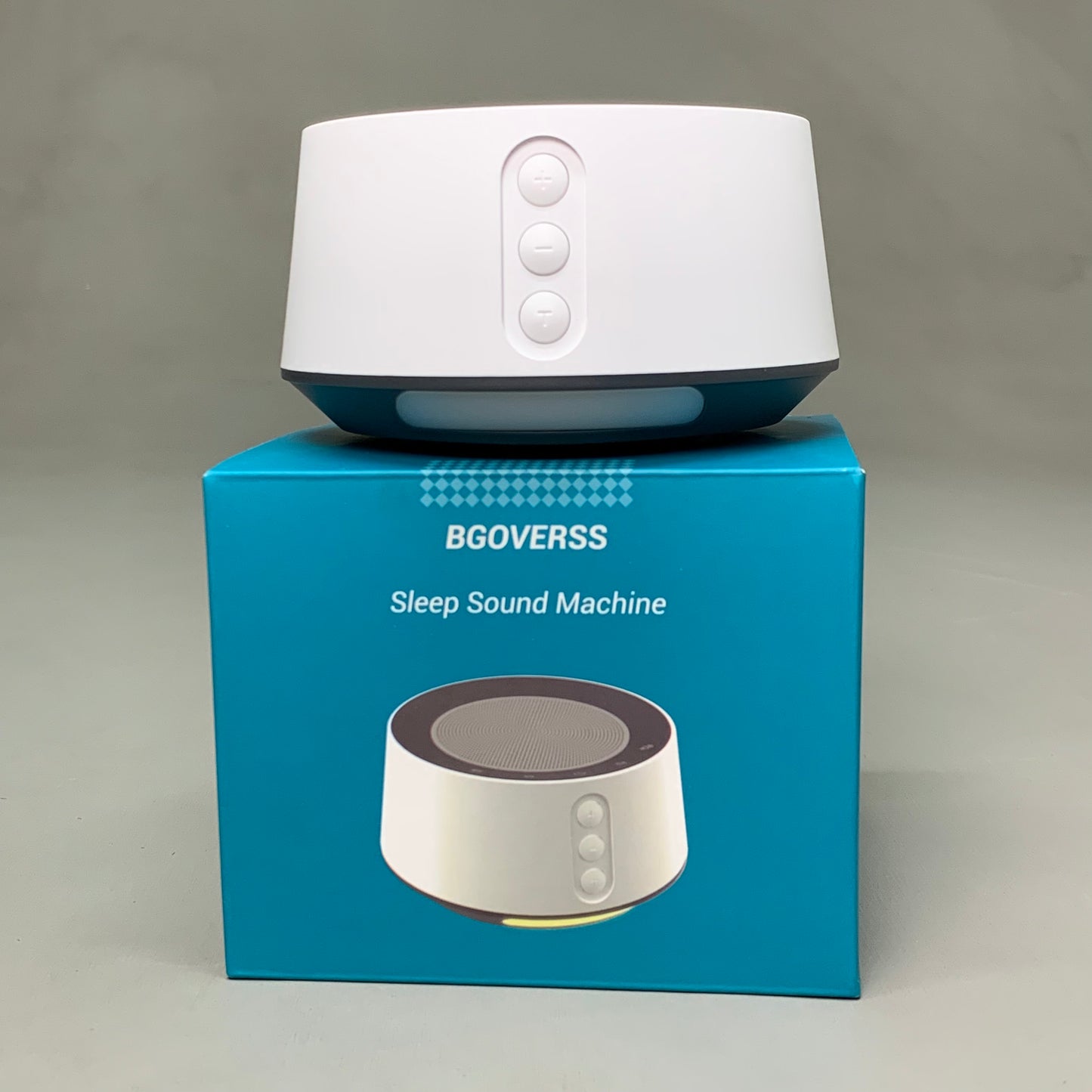 BGOVERSS White Noise Sleep Sound Machine w/ Night Light, Timers White T126L