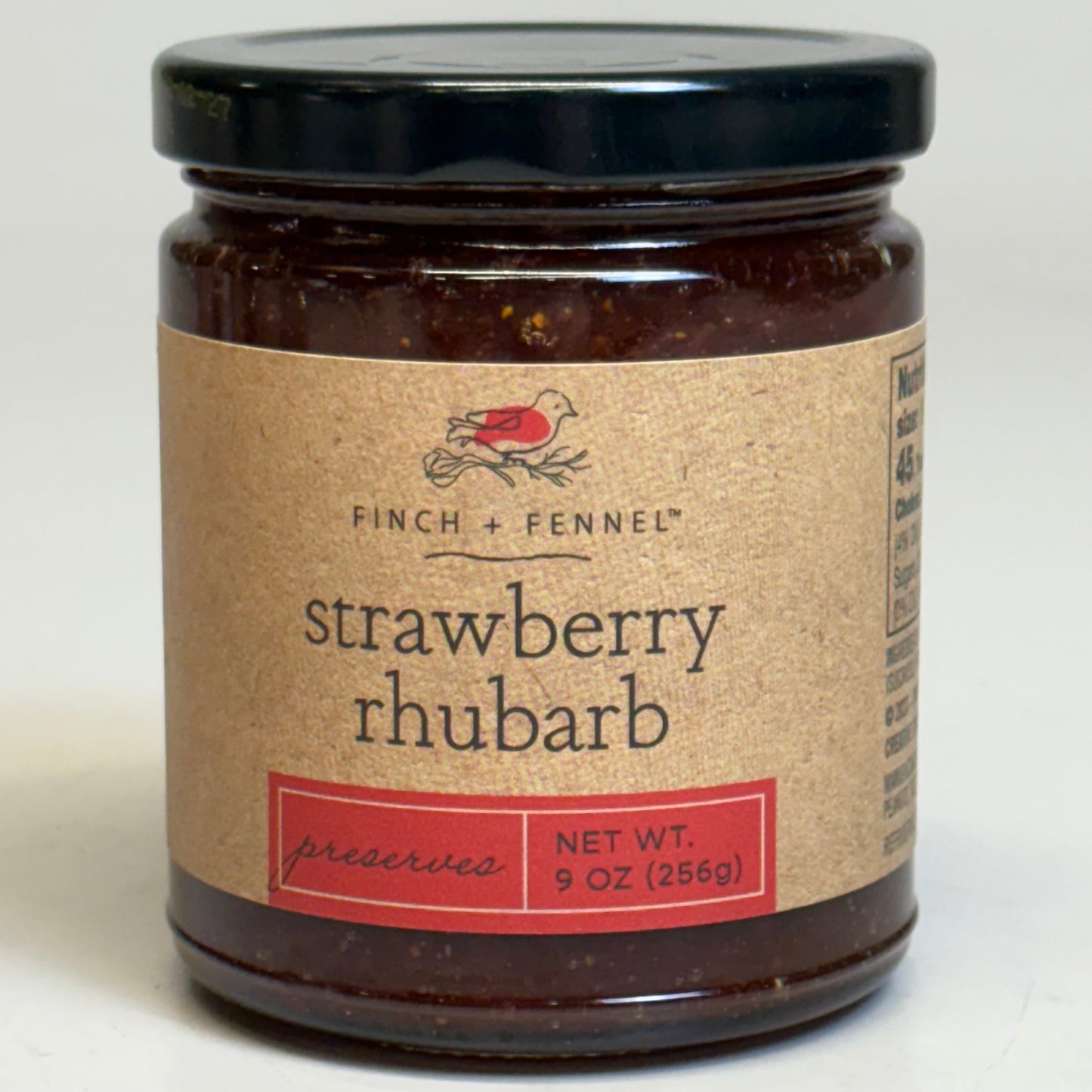 ZA@ FINCH + FENNEL (6 Pack) Strawberry Rhubarb Dip/Spread 9 oz BB 08/27 E