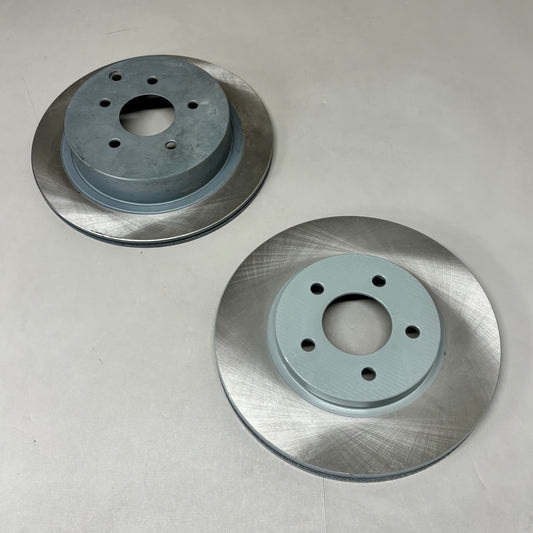 PROSTOP (2 PACK) Coated Hat & Edge Rotor Front Corrosion Resistant Chrome AX54123P (New Other)