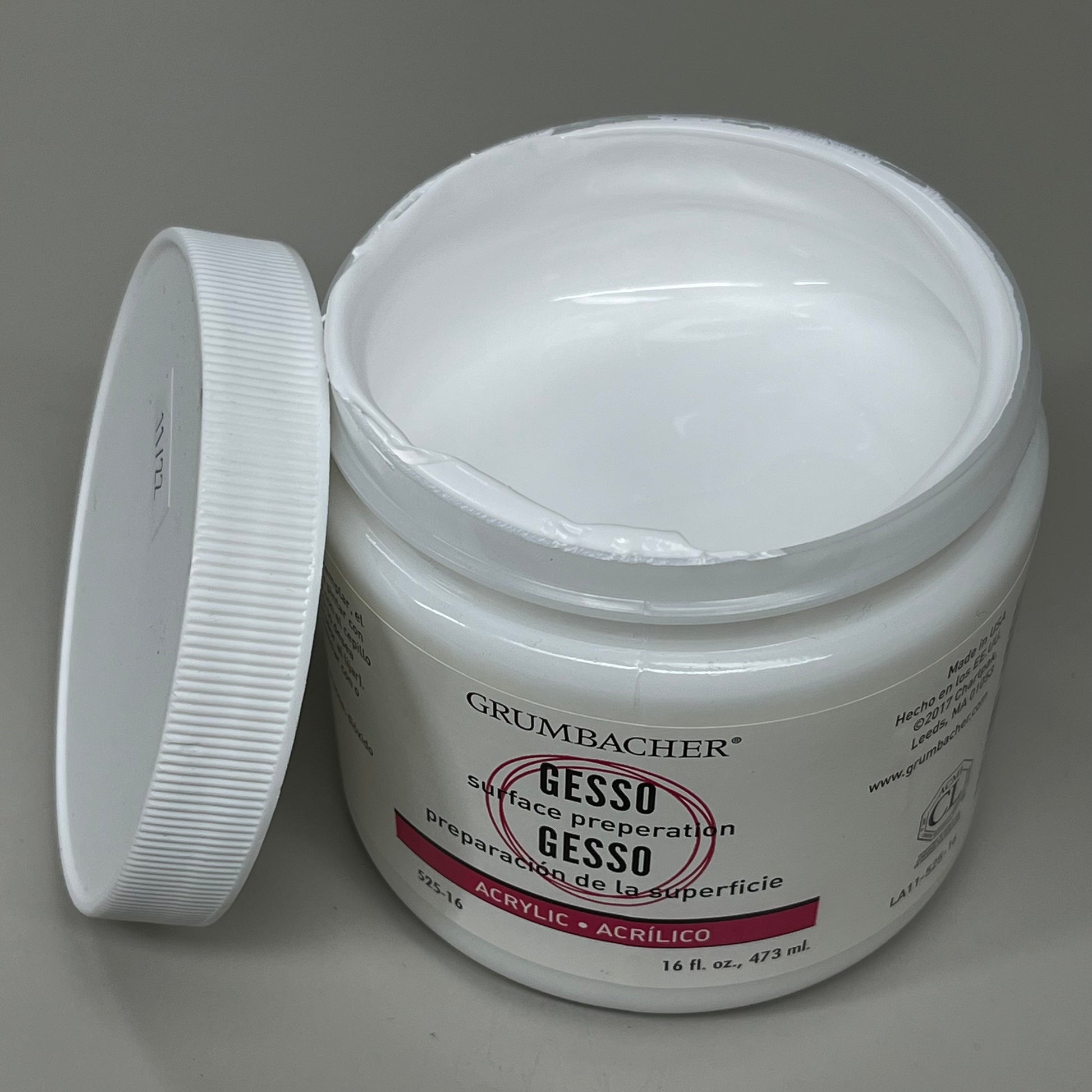 White Gesso, 16 oz. - Grumbacher Art