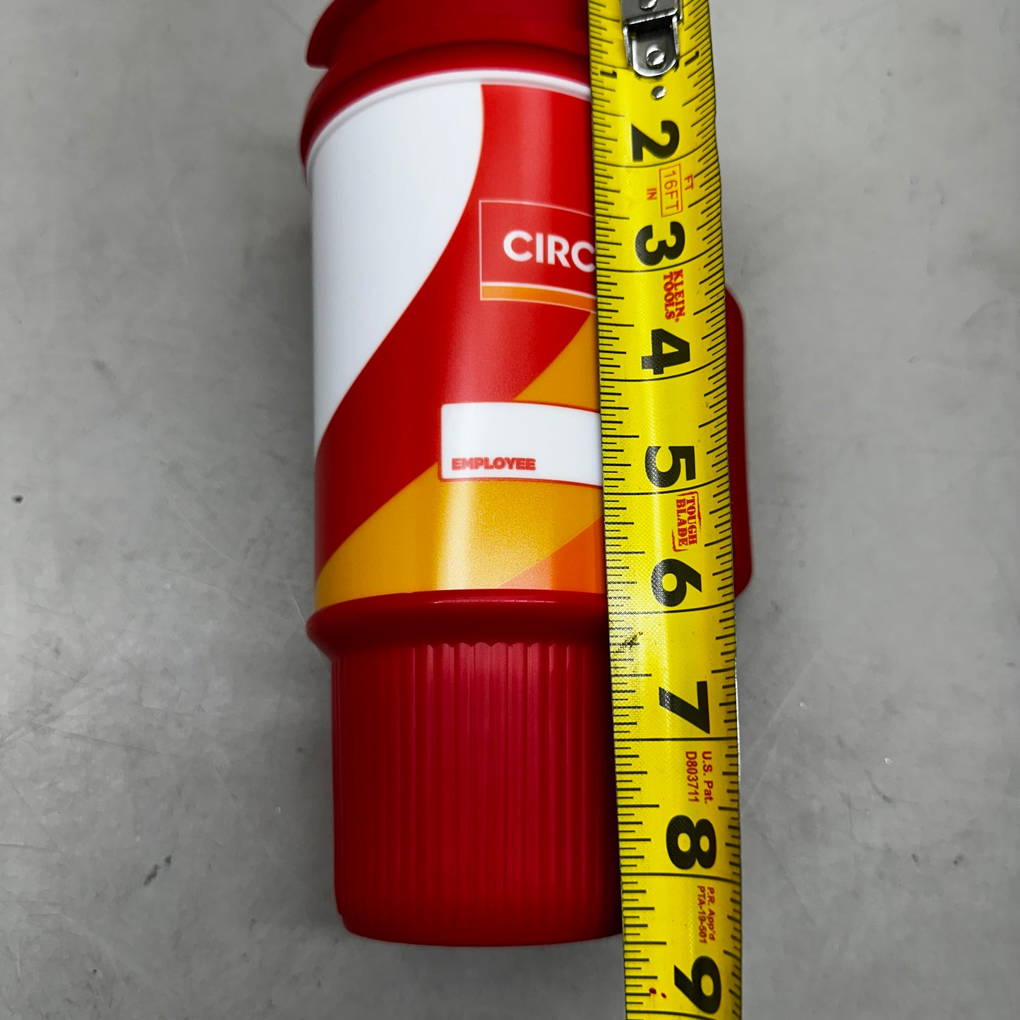 CIRCLE K (2 PACK) Soft Drink Cup Gas Station Mug 24 oz Red