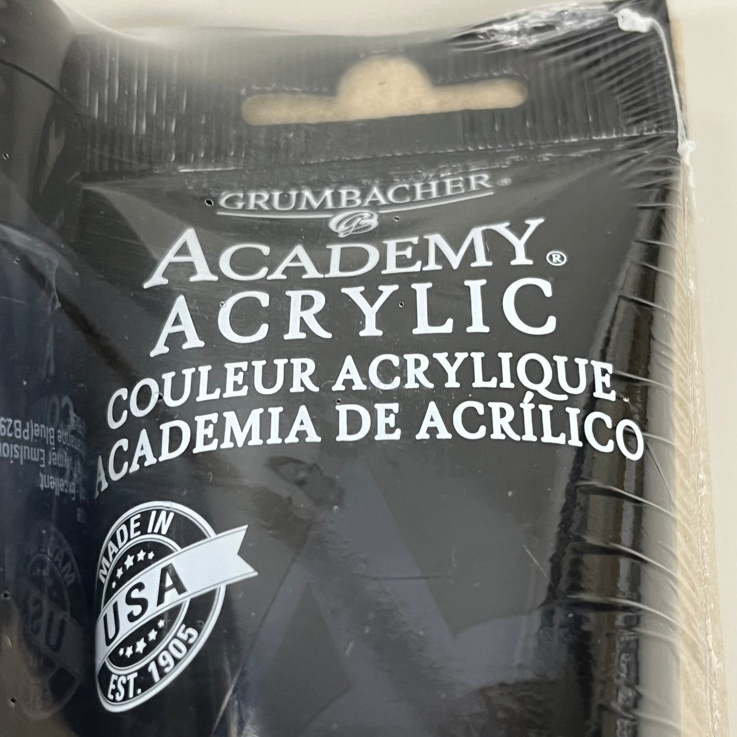 GRUMBACHER 3-PACK! Academy Acrylic Payne's Gray 2.5 fl oz / 75 ml C092P (New)
