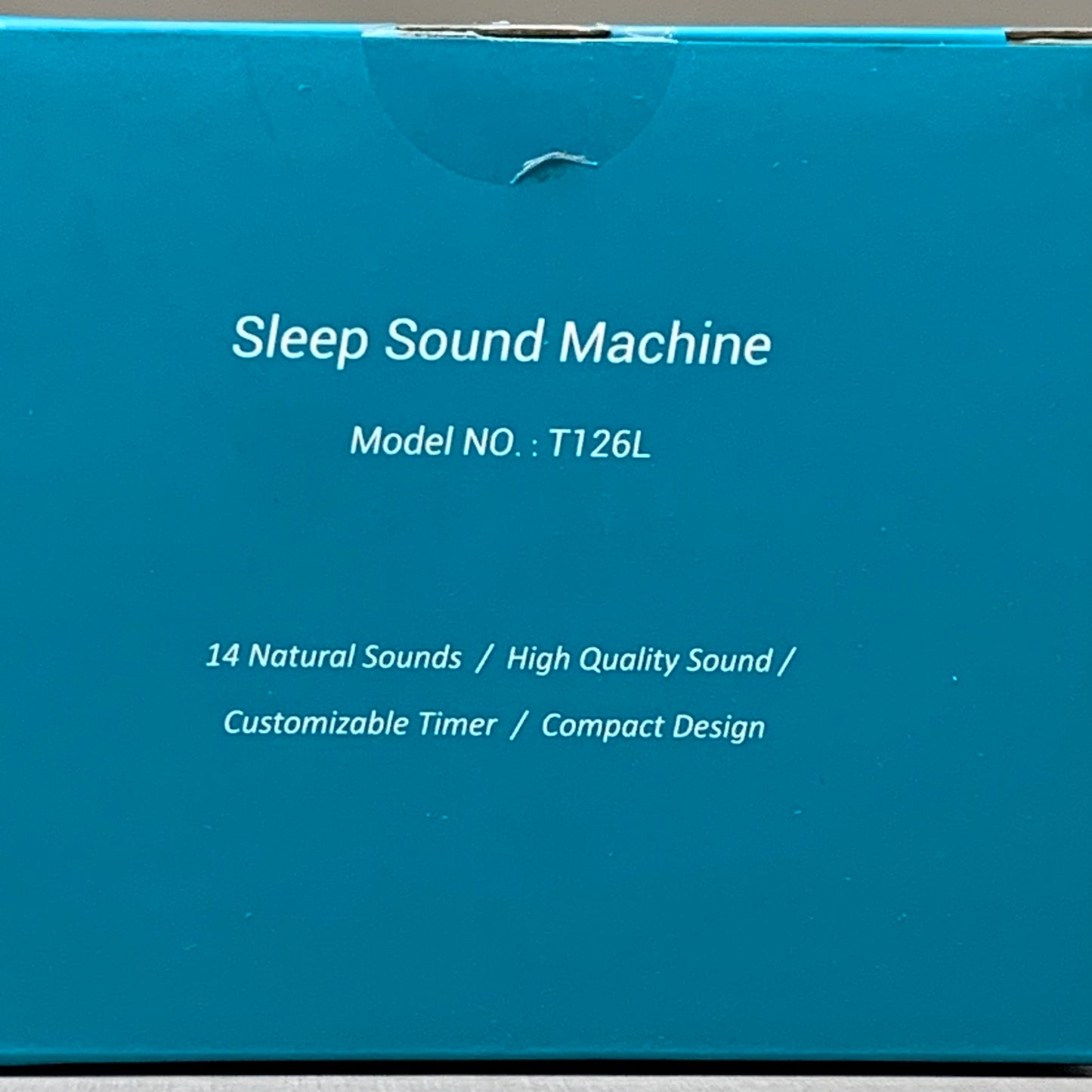 BGOVERSS White Noise Sleep Sound Machine w/ Night Light, Timers White T126L