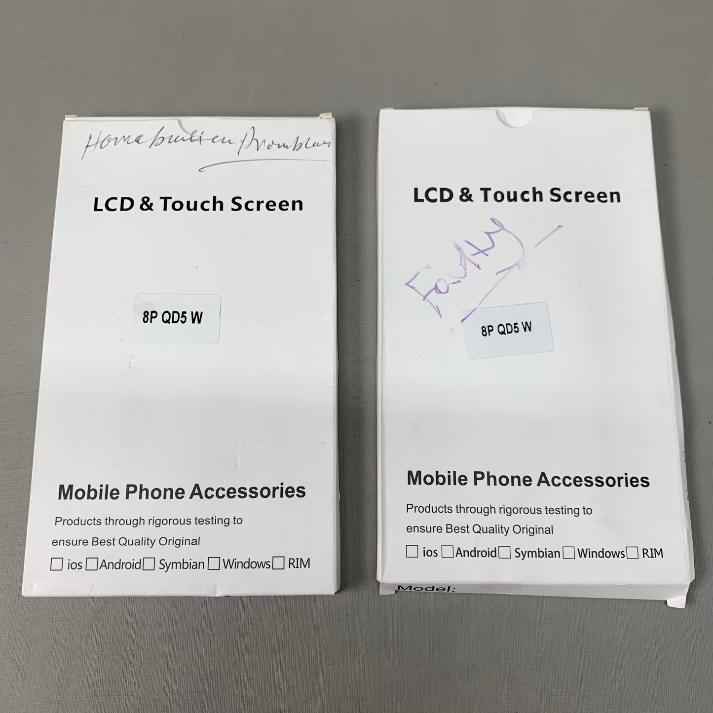ZA@ Lot of 35! Variety of Replacement IPhone Screens Black & White Screens AS-IS