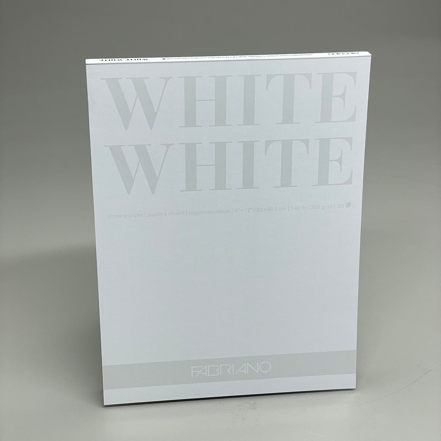 FABRIANO White White Drawing Pad 9"x12" 20 Sheets GSM: 300 65600287