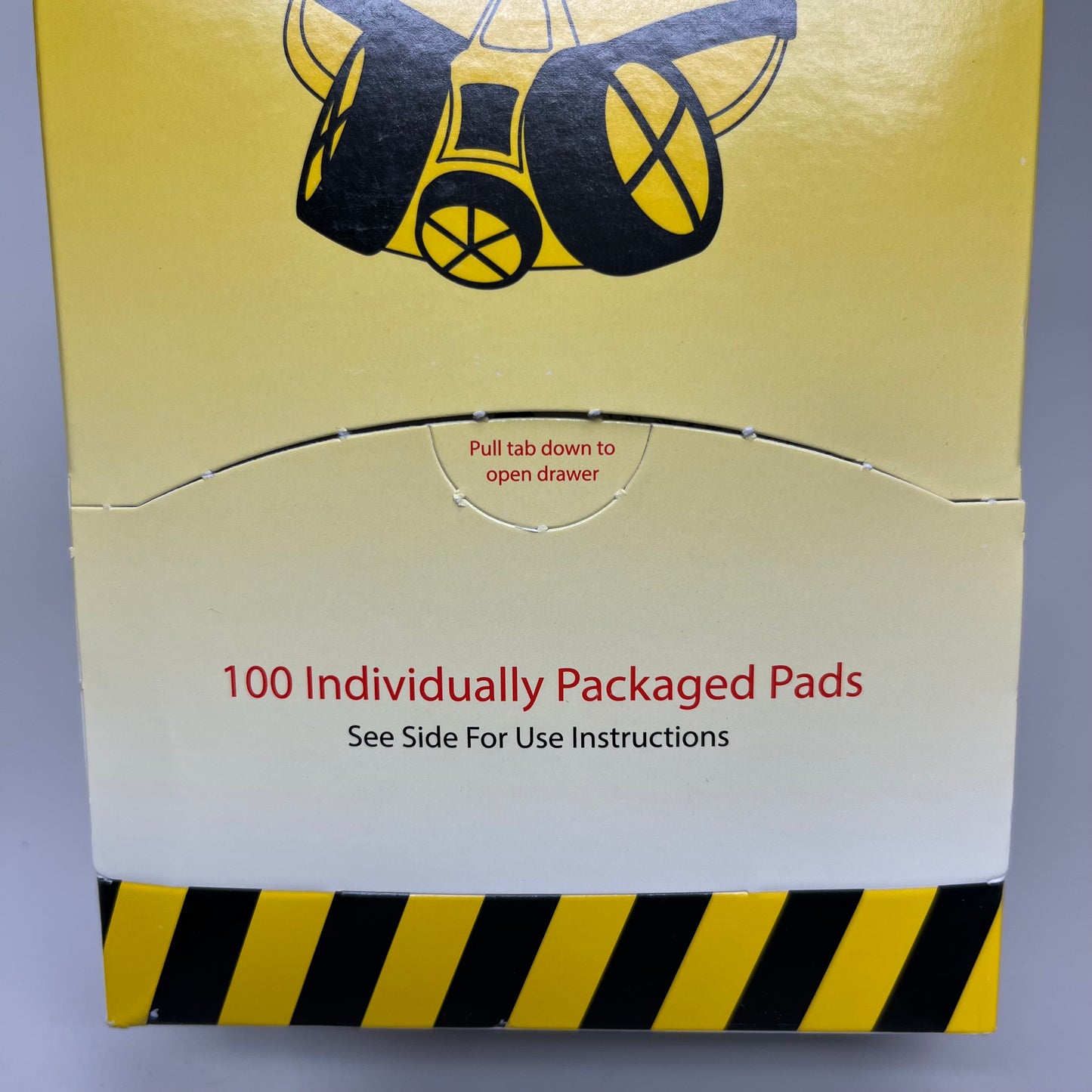 CONDOR Non-Alcoholic Personal Respirator Cleaning Pad 100 Pads Yellow 22PN88 (New)