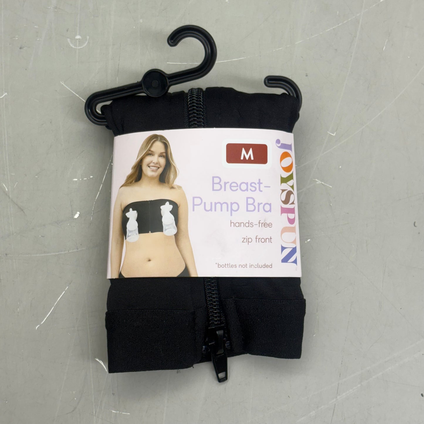 JOYSPUN Women's Maternity Hands-Free Nursing Pumping Bandeau Bra Size M