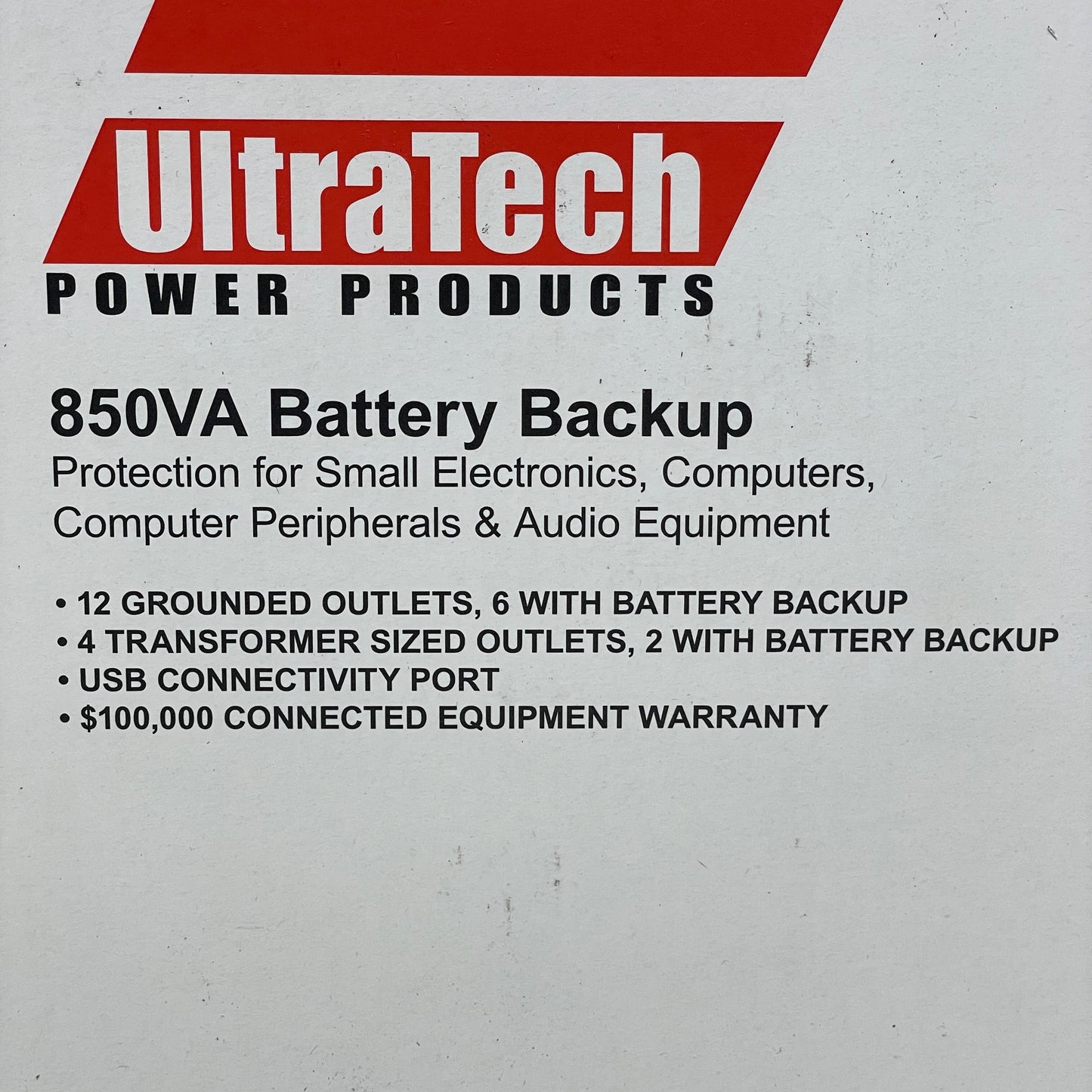 ULTRATECH 850VA  Battery Backup Desktop LCD UPS 12 Outlets 0E-850V8LCD