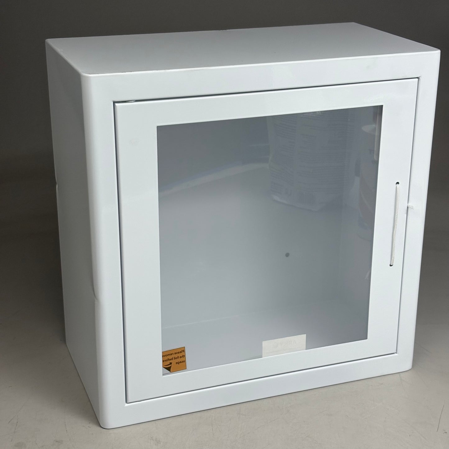 ARKY CASES Indoor AED Cabinet White With Alarm 8" x 15" x 15" White 60.112