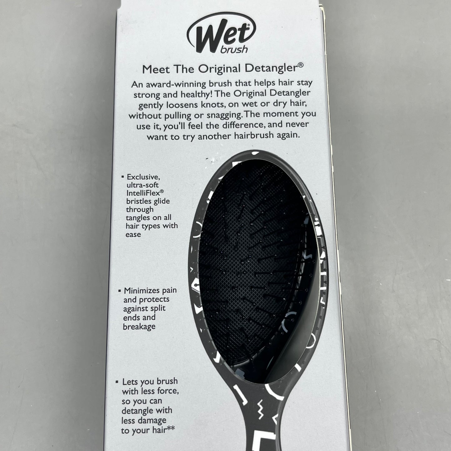 WET BRUSH (2-PACK!) Original Detangler Hipster Assortment Black GYZWR830HIPS